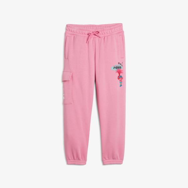 Puma X Trolls Cargo Çocuk Pembe Eşofman Altı