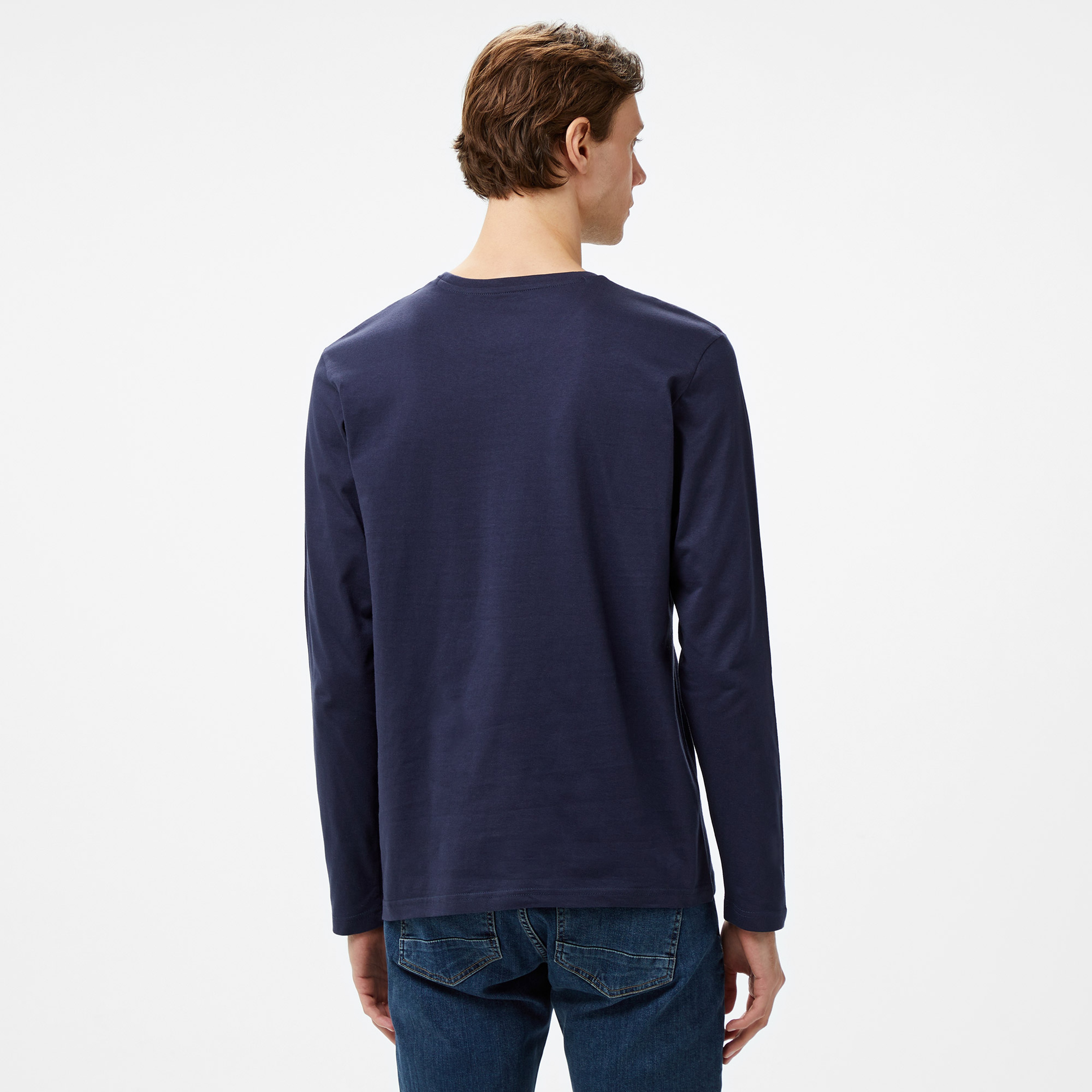 Nautica Erkek Lacivert Uzun Kollu T-Shirt