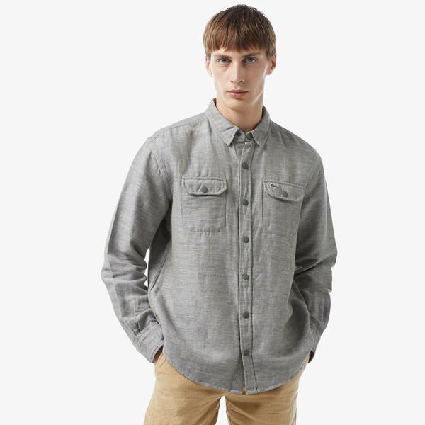 Lacoste Erkek Relaxed Fit Yeşil Gömlek