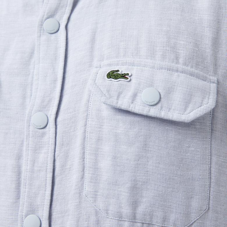 Lacoste Erkek Relaxed Fit Mavi Gömlek