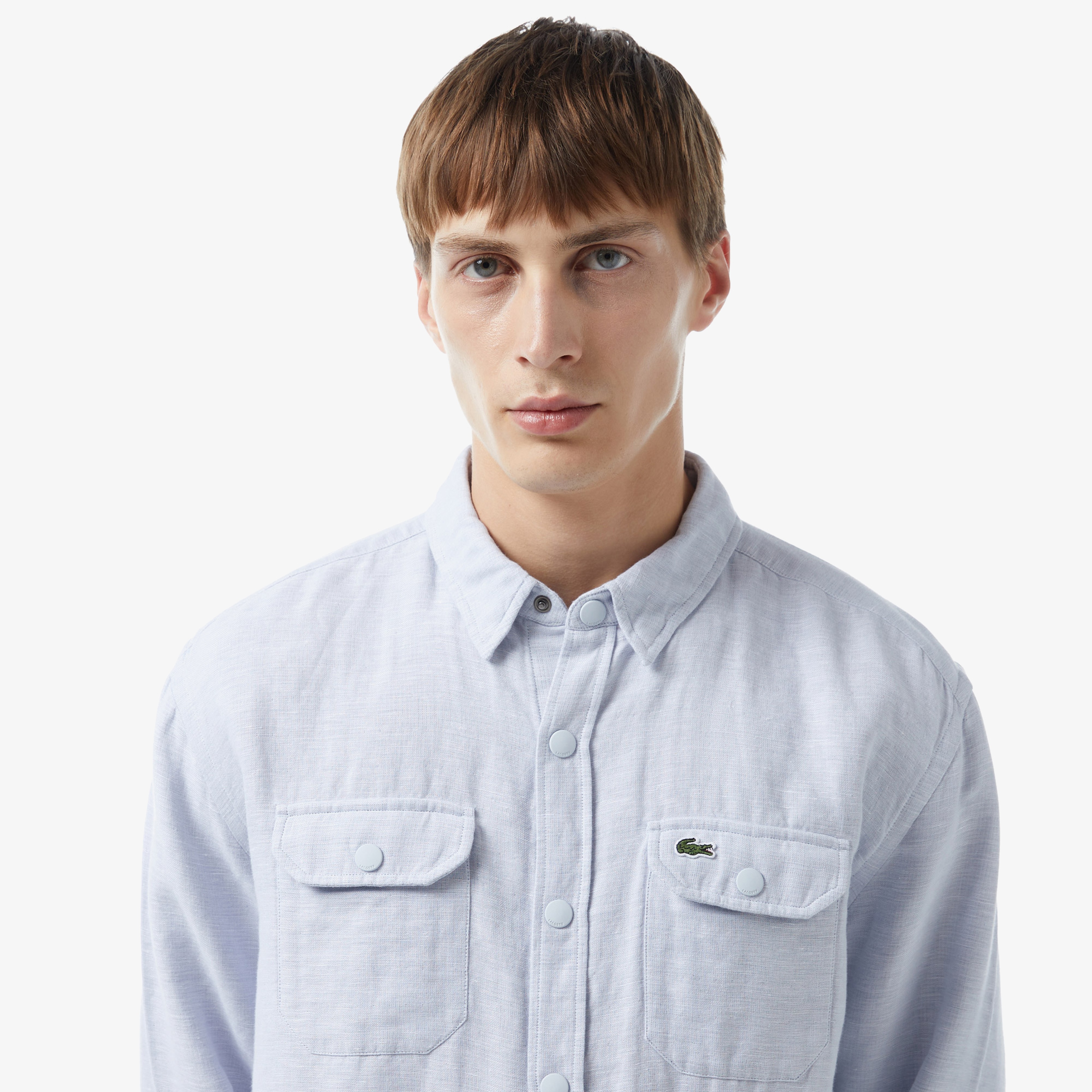 Lacoste Erkek Relaxed Fit Mavi Gömlek