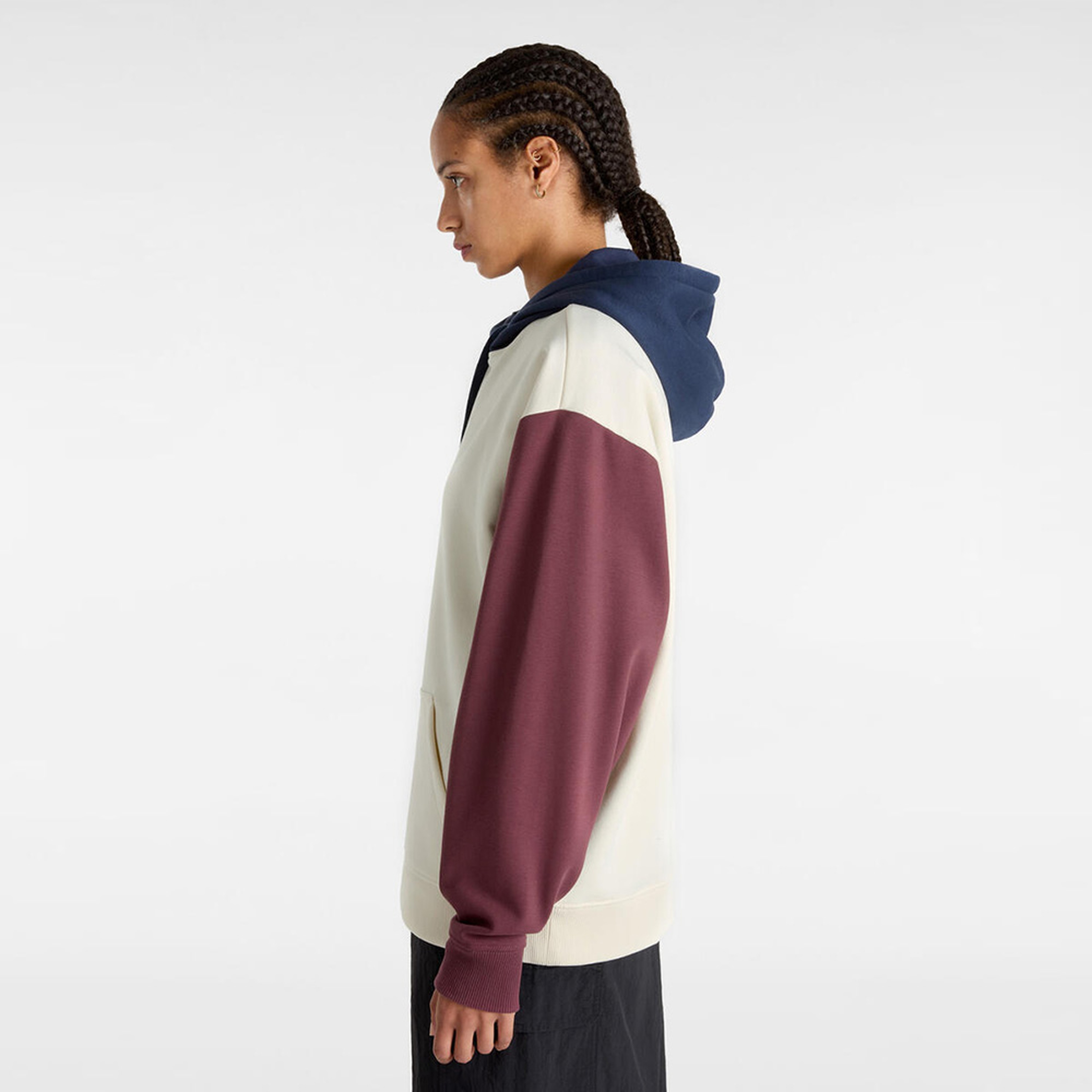 Vans Colorblock Os Po Kadın Mavi Sweatshirt