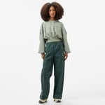 Nike Oversized Sportswear Fleece Cropped Kadın Yeşil Günlük Sweatshirt