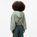 Nike Oversized Sportswear Fleece Cropped Kadın Yeşil Günlük Sweatshirt