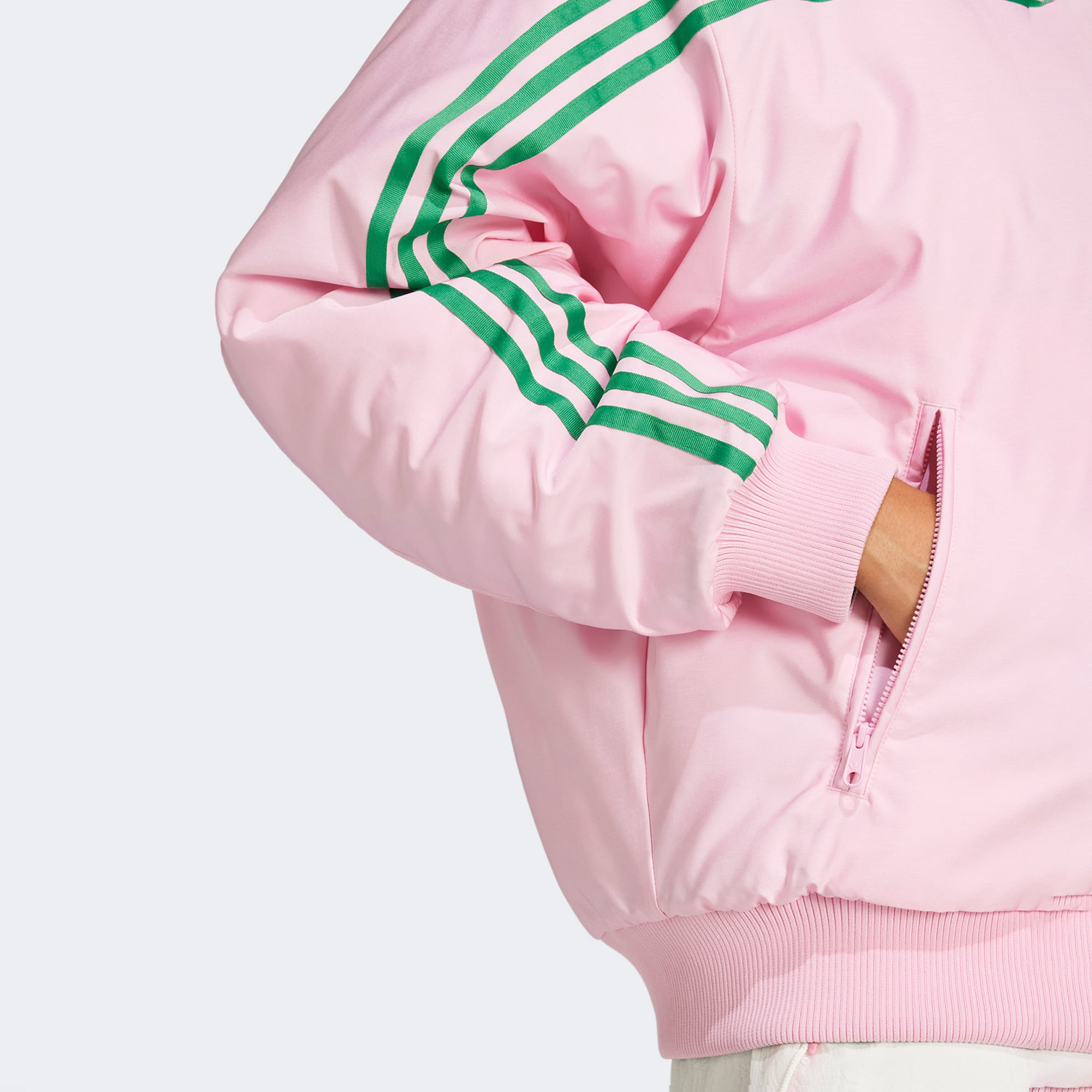 adidas 70s Reversible Oversized Bomber Yeşil Ceket