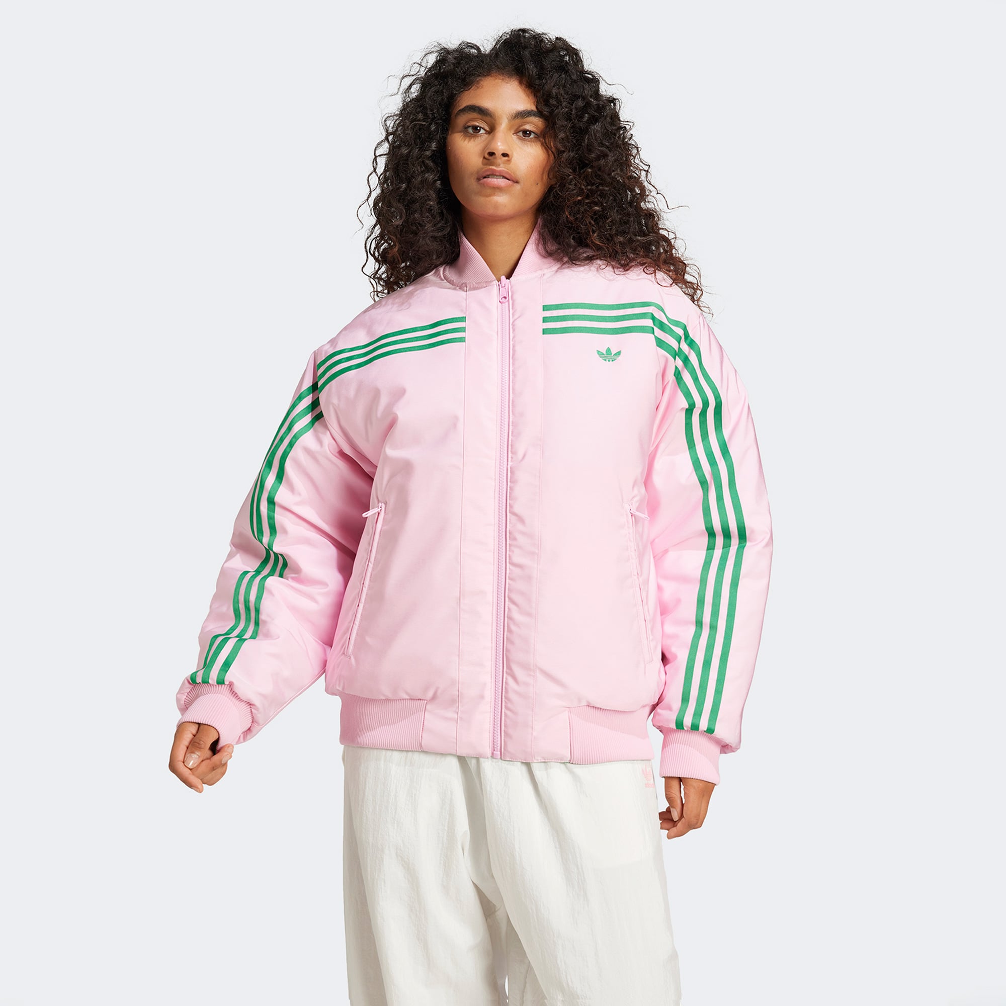 adidas 70s Reversible Oversized Bomber Yeşil Ceket