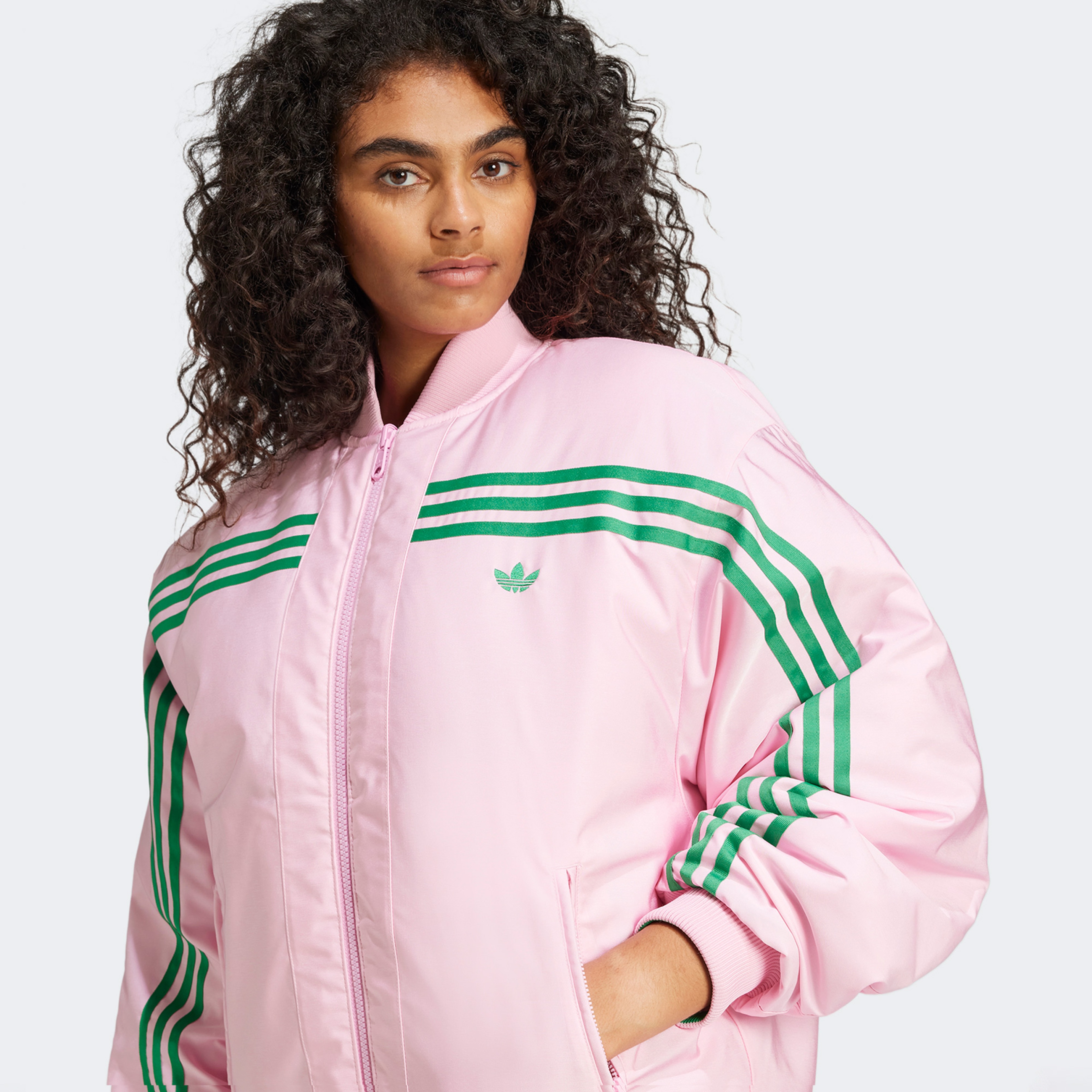 adidas 70s Reversible Oversized Bomber Yeşil Ceket