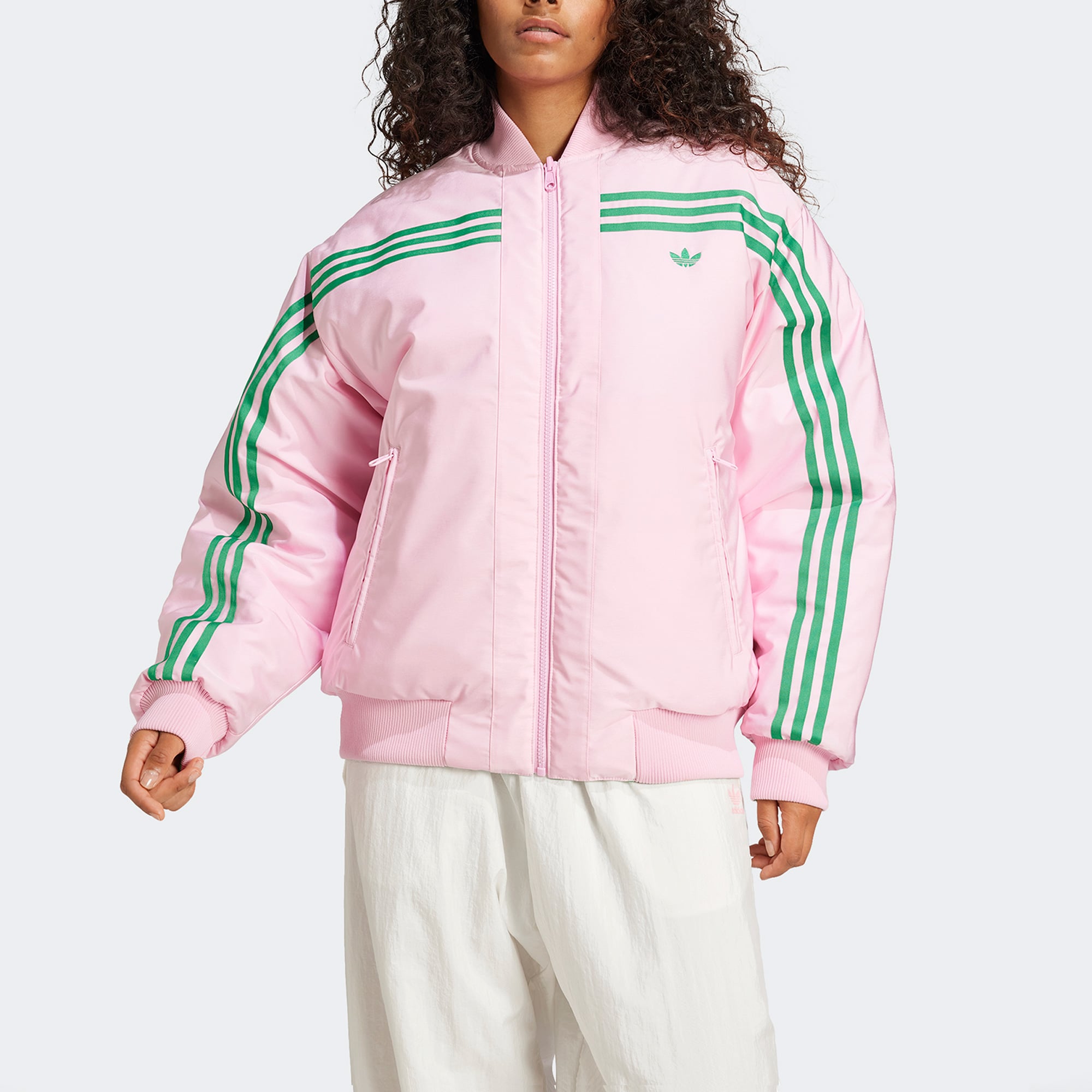 adidas 70s Reversible Oversized Bomber Yeşil Ceket