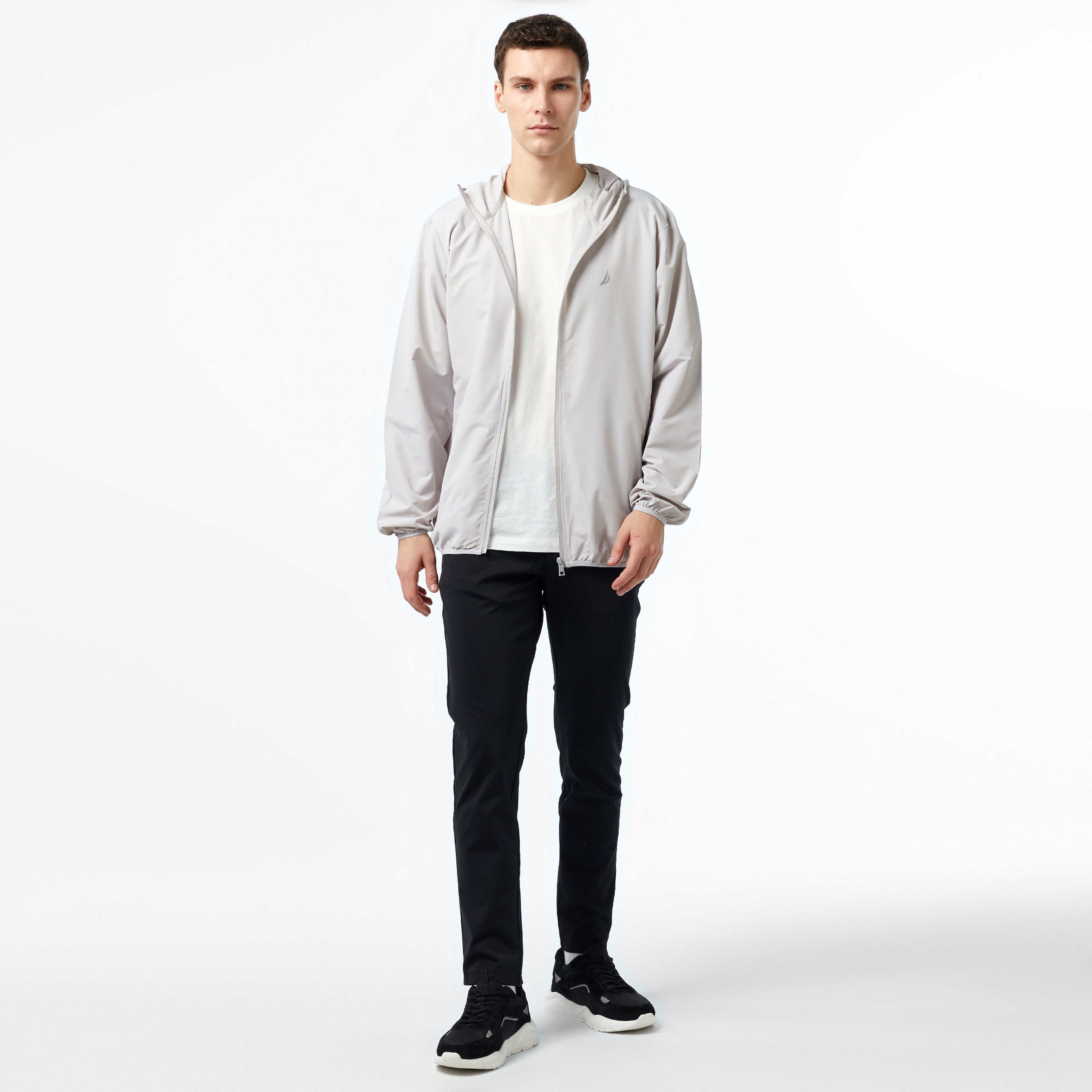 Nautica Erkek Gri Yağmurluk