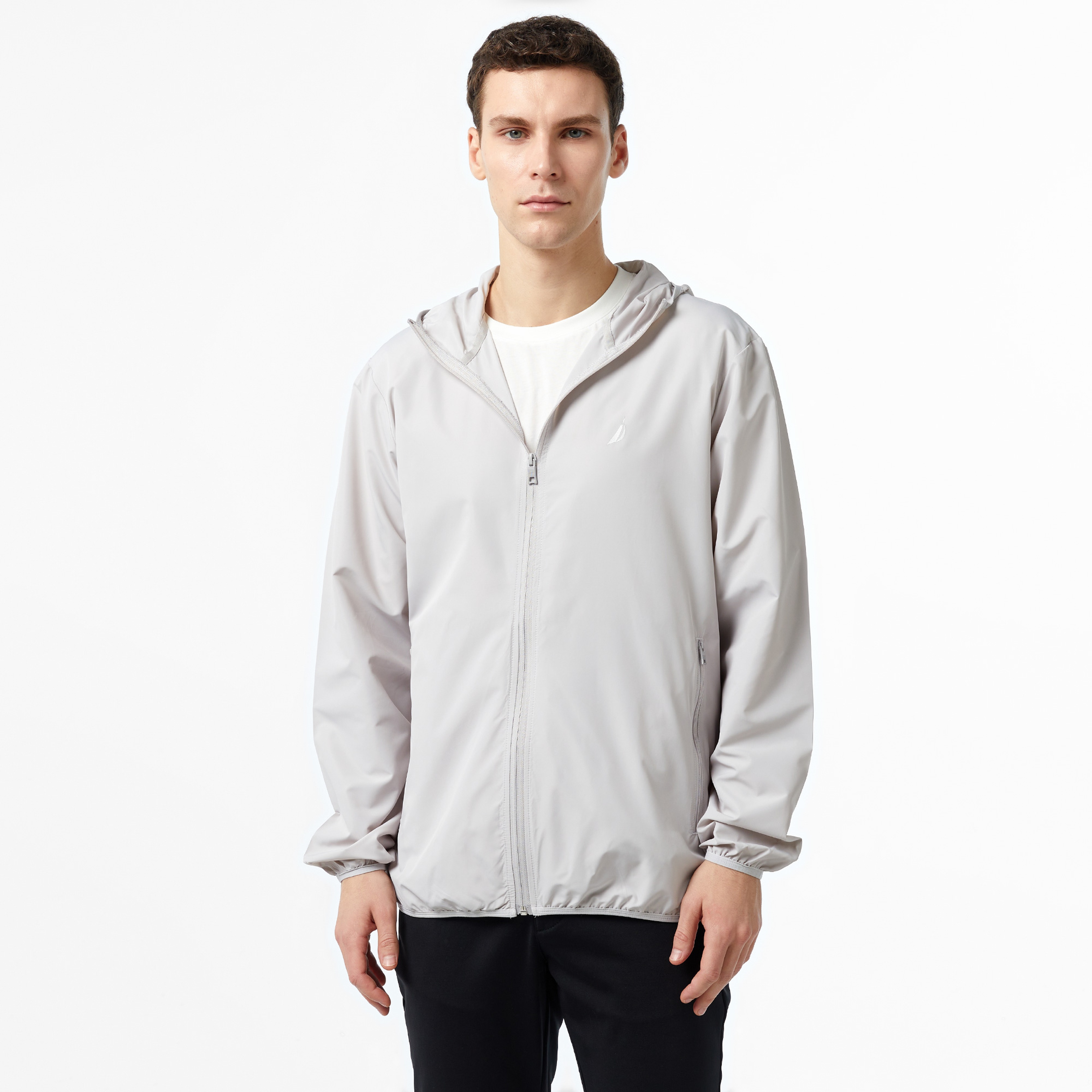 Nautica Erkek Gri Yağmurluk