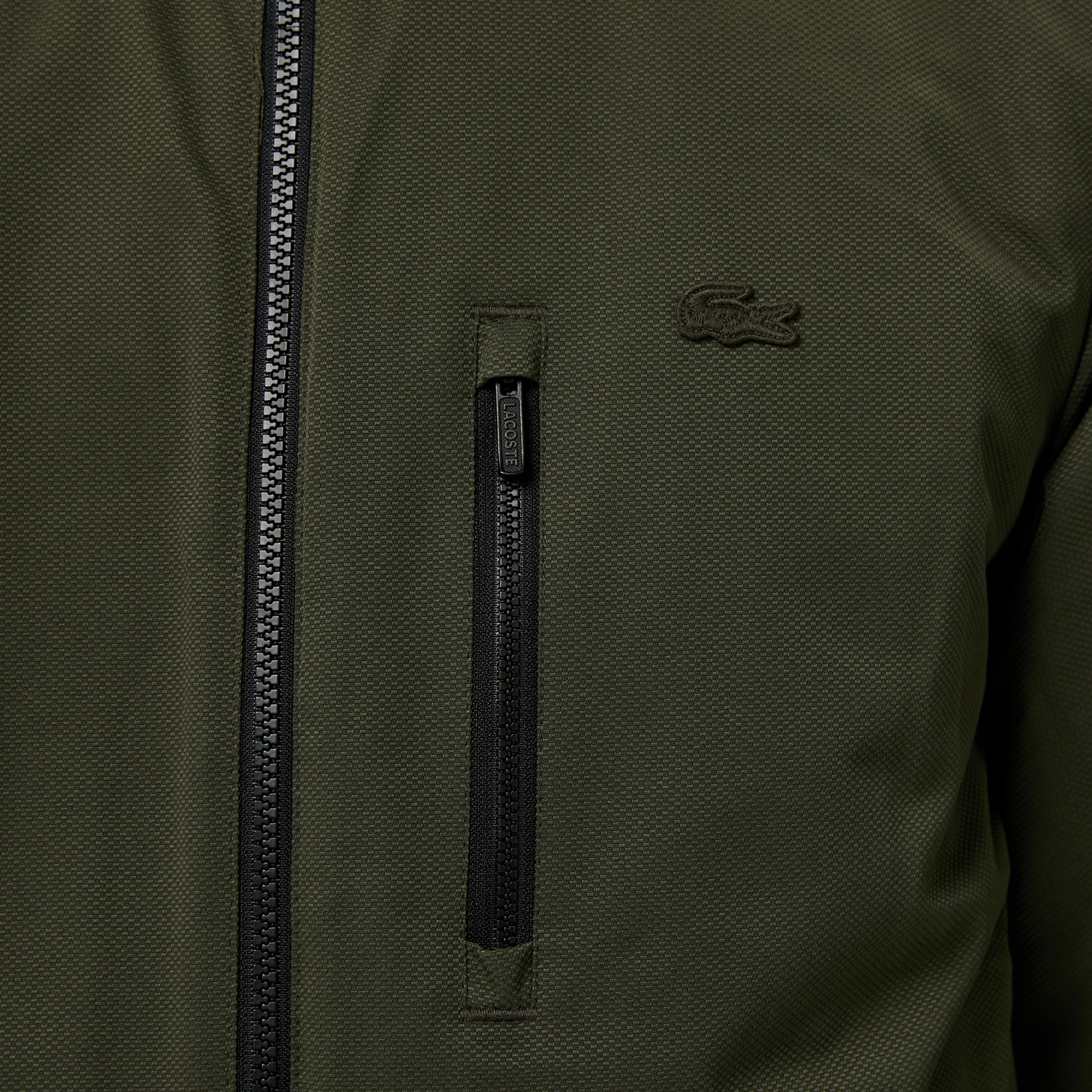 Erkek Dik Yaka Çift Taraflı Siyah Mont