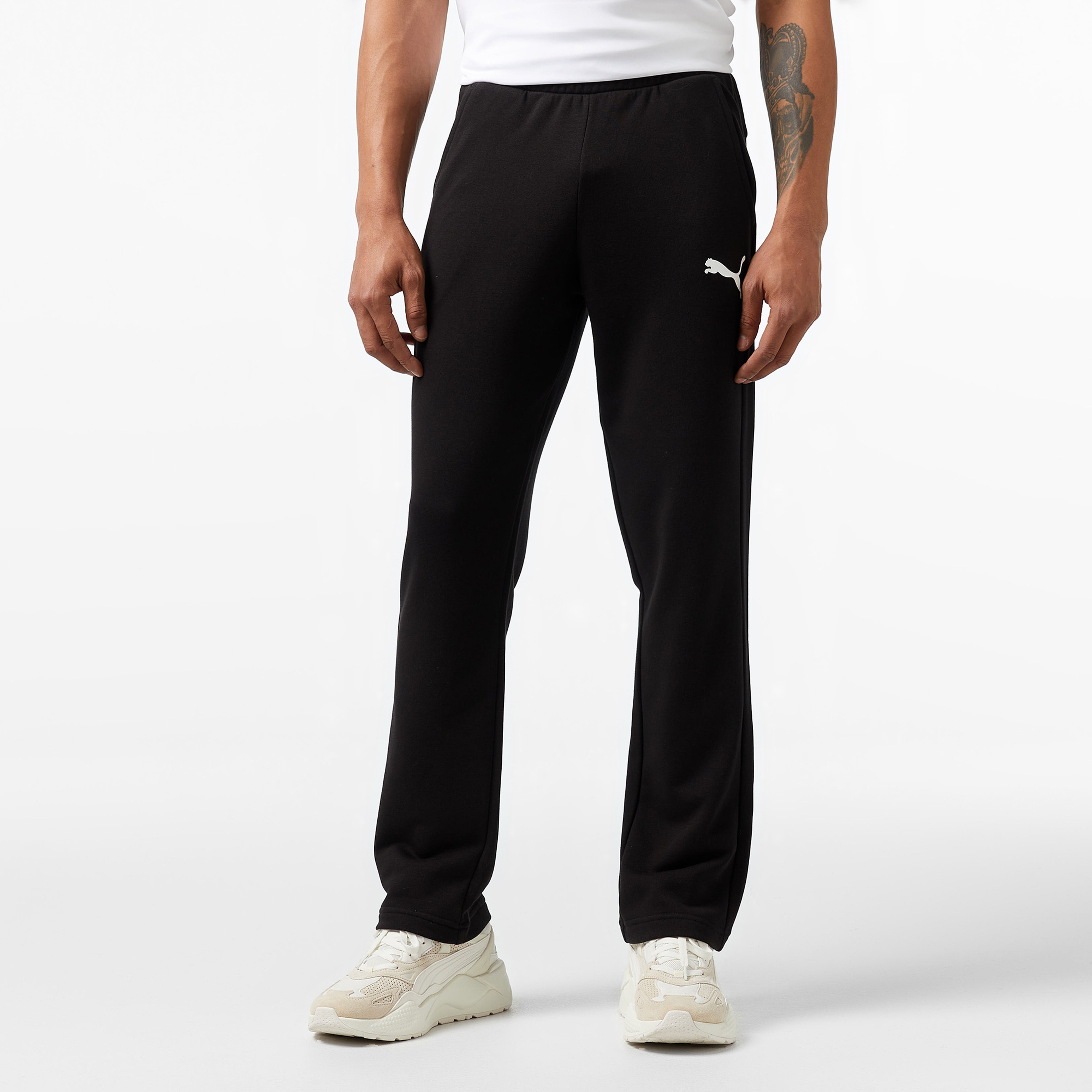 Puma Ess Logo Erkek Siyah Eşofman Altı