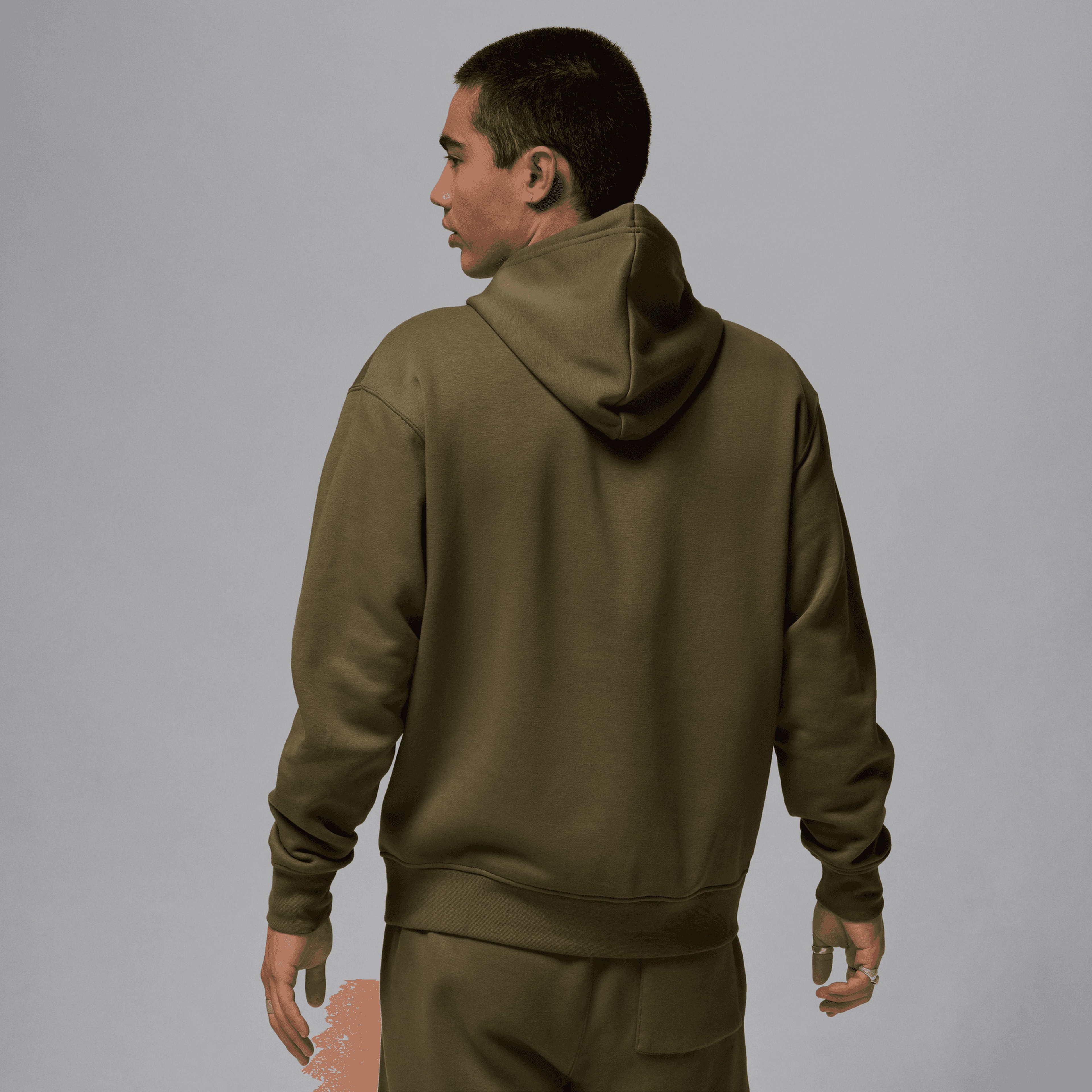 Jordan M J Ess Flc Baseline Erkek Kahverengi Hoodie