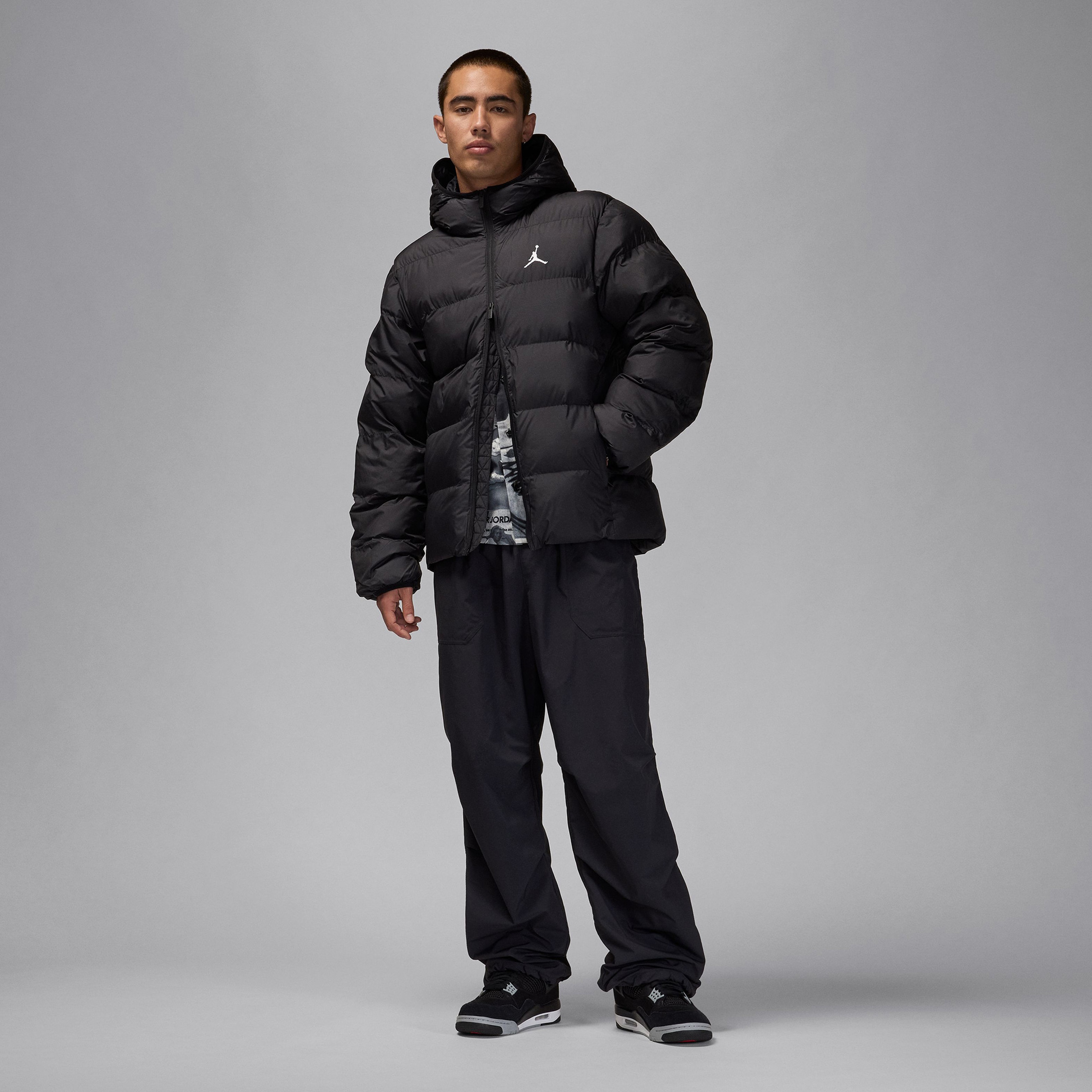 Nike M J Brk Puffer Erkek Siyah Ceket