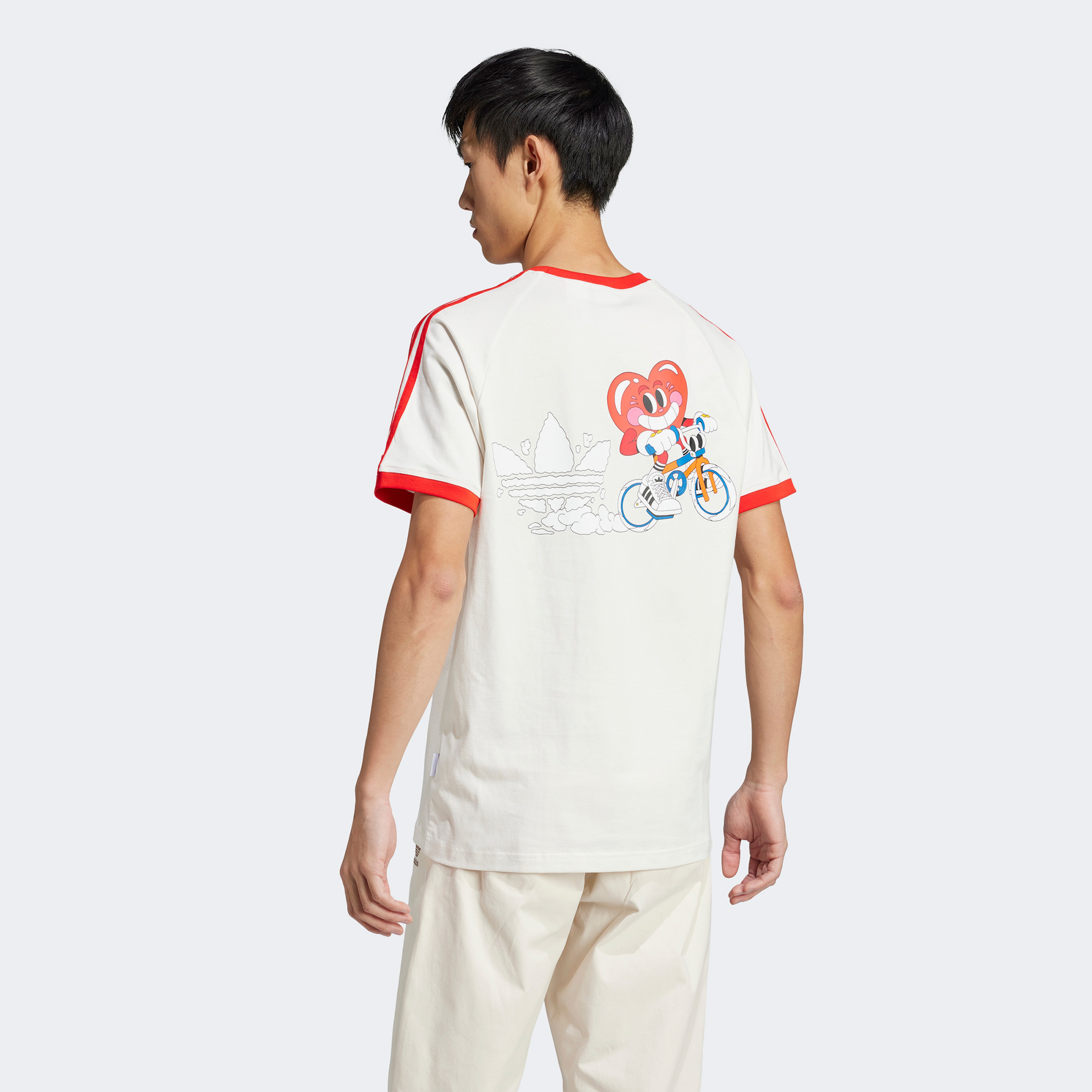 adidas Cali Erkek Beyaz T-Shirt