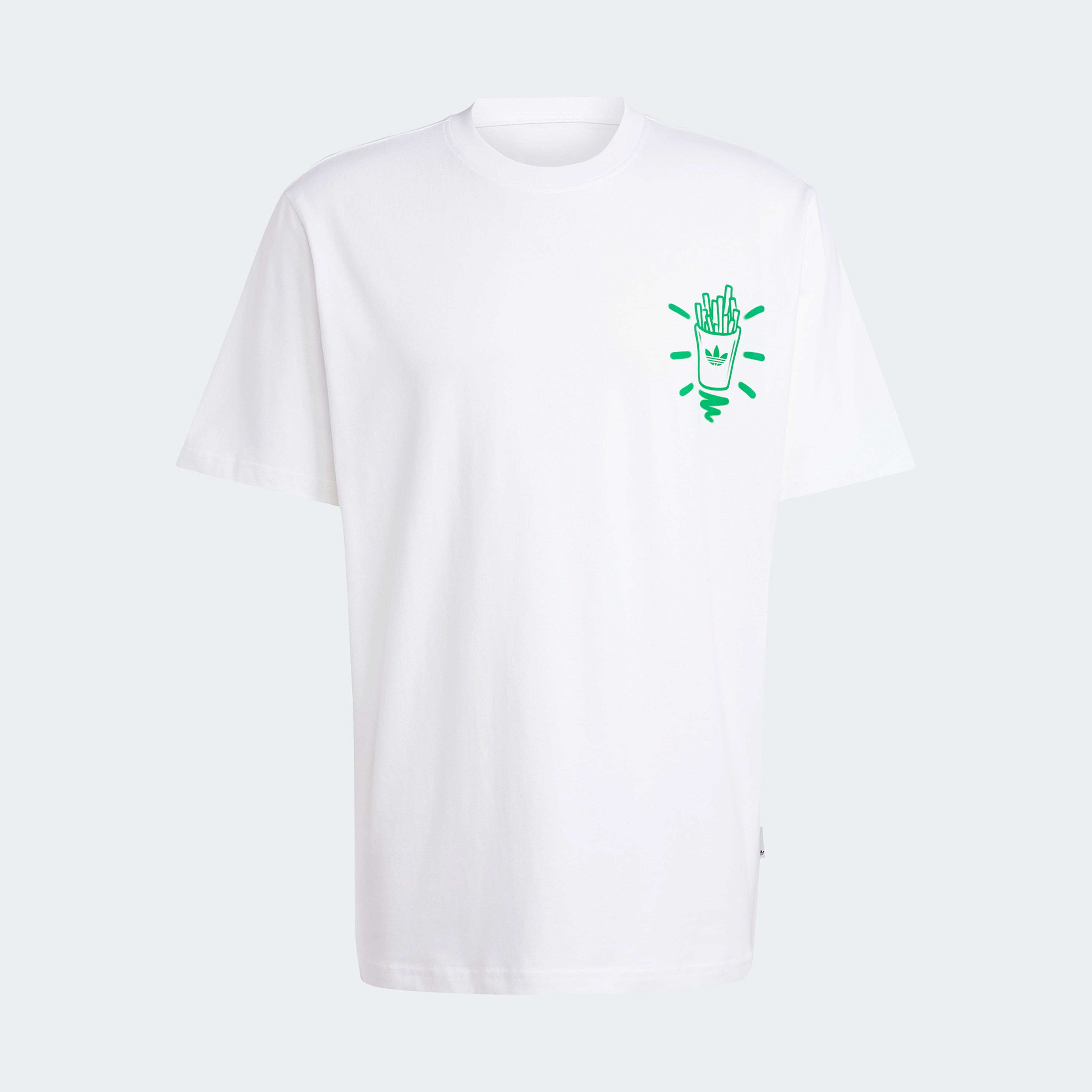 adidas Originals Burger & Fries Erkek Beyaz T-Shirt