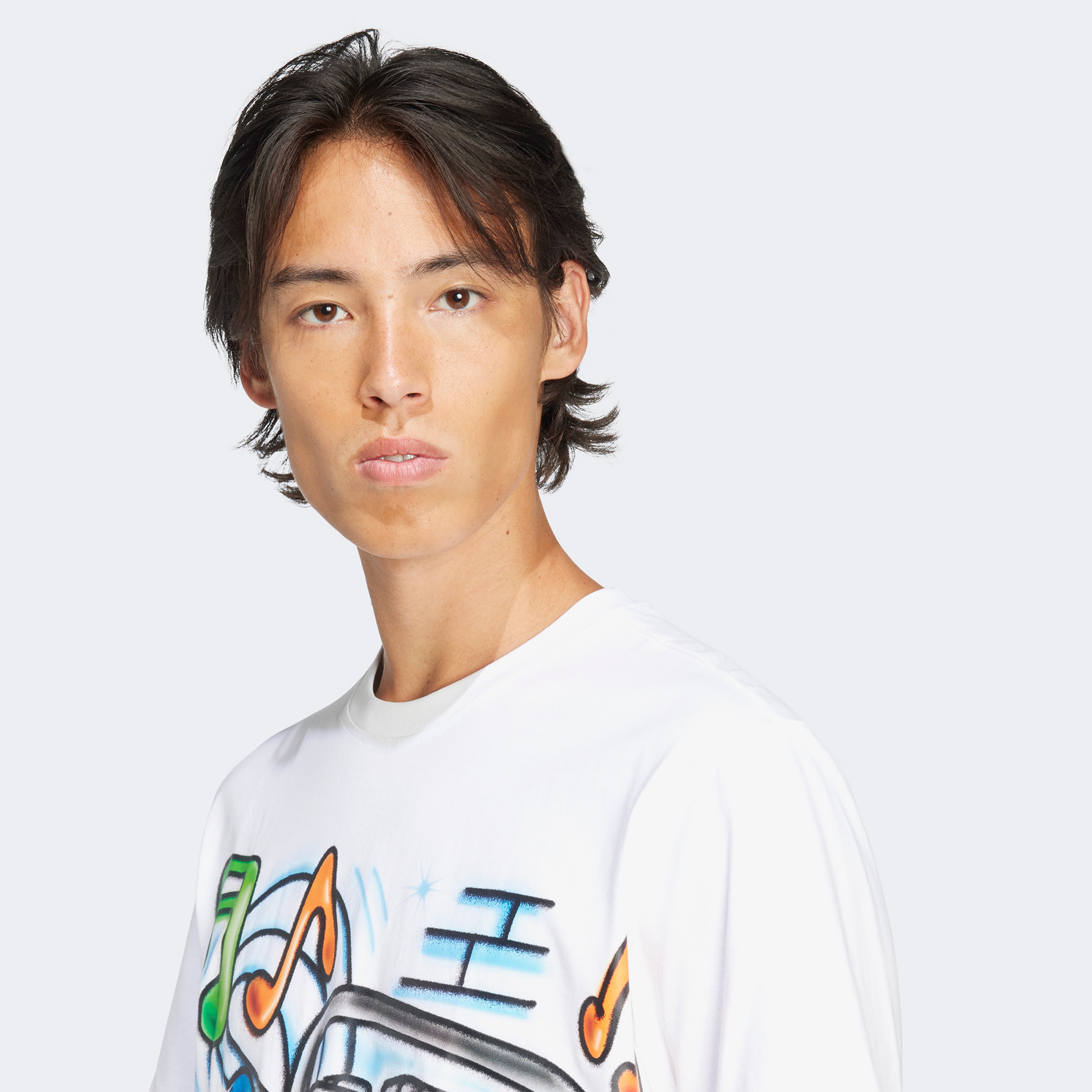 adidas Q12 Ts Street Erkek Beyaz T-Shirt