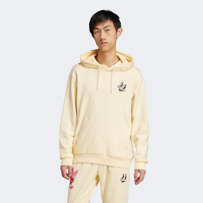 adidas Originals 70s Fleece Erkek Krem Hoodie