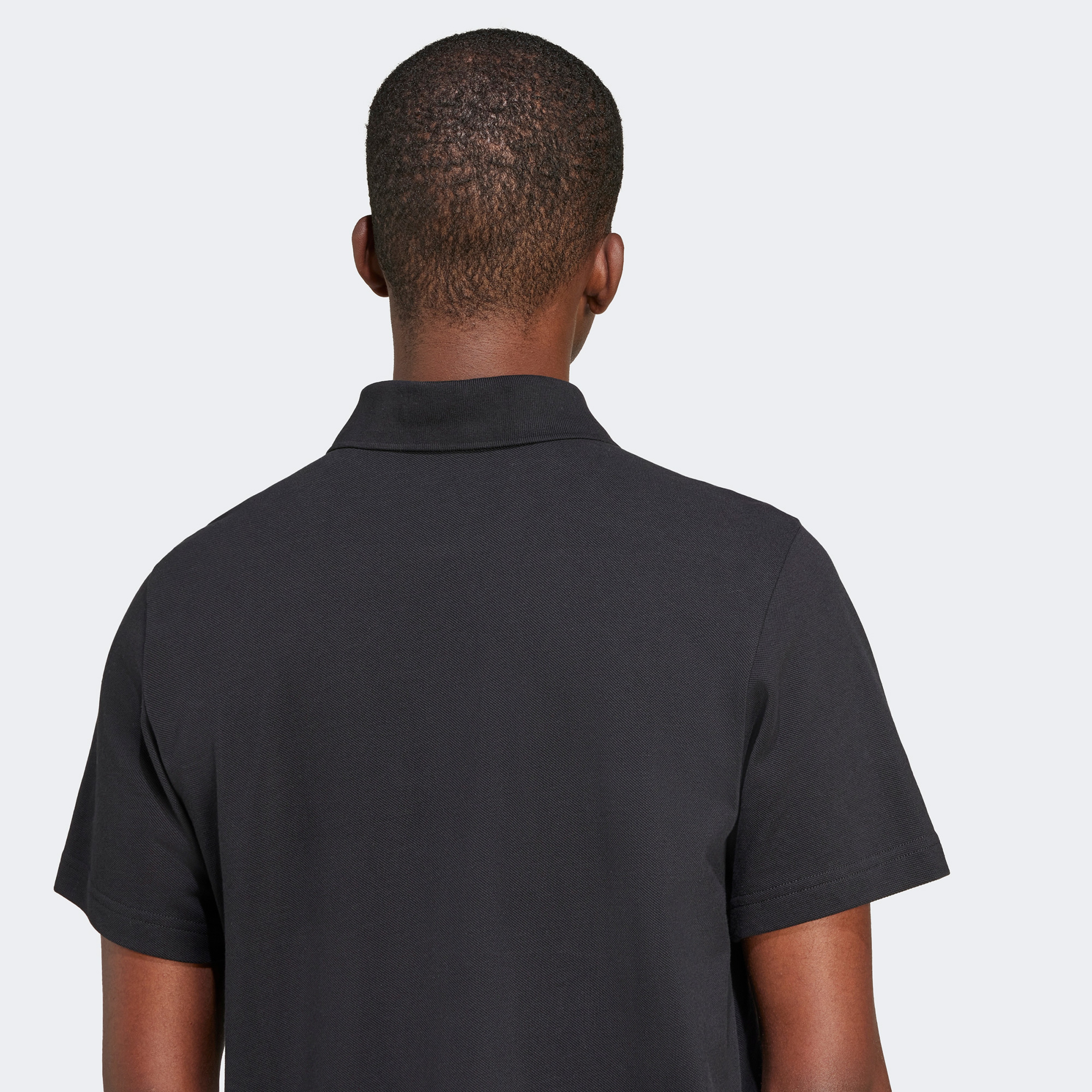 adidas Trefoil Essentials Erkek Siyah Polo T-Shirt