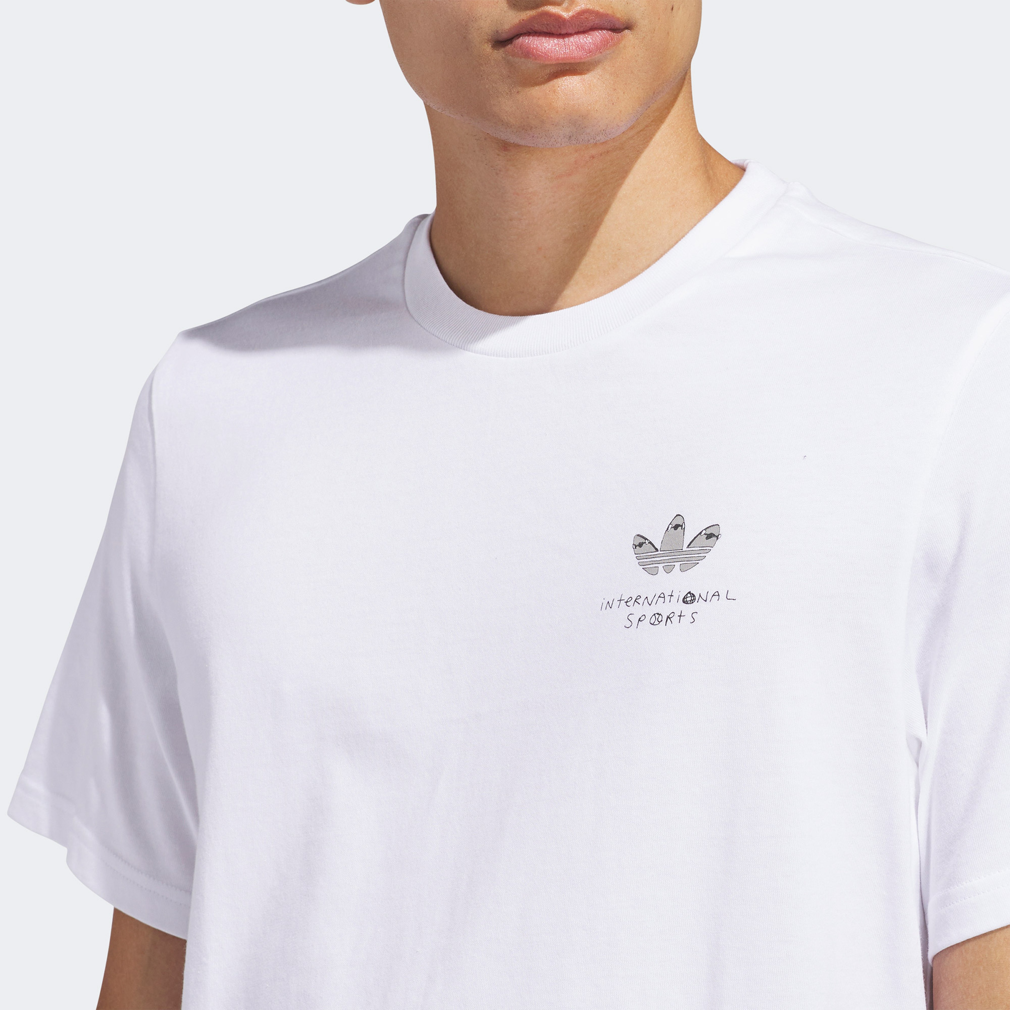 adidas Hj Trash Erkek Beyaz T-Shirt