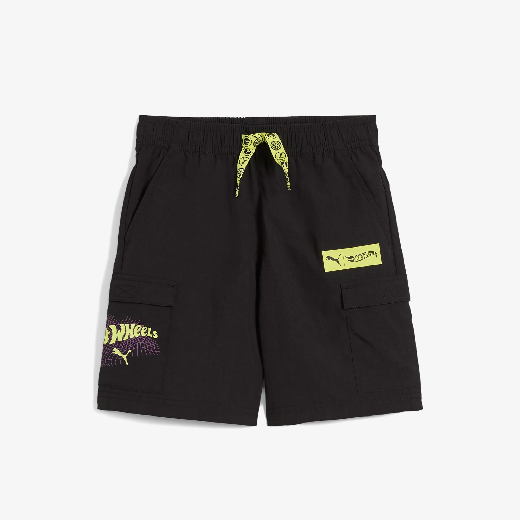 Puma X Hot Wheels Çocuk Siyah Şort