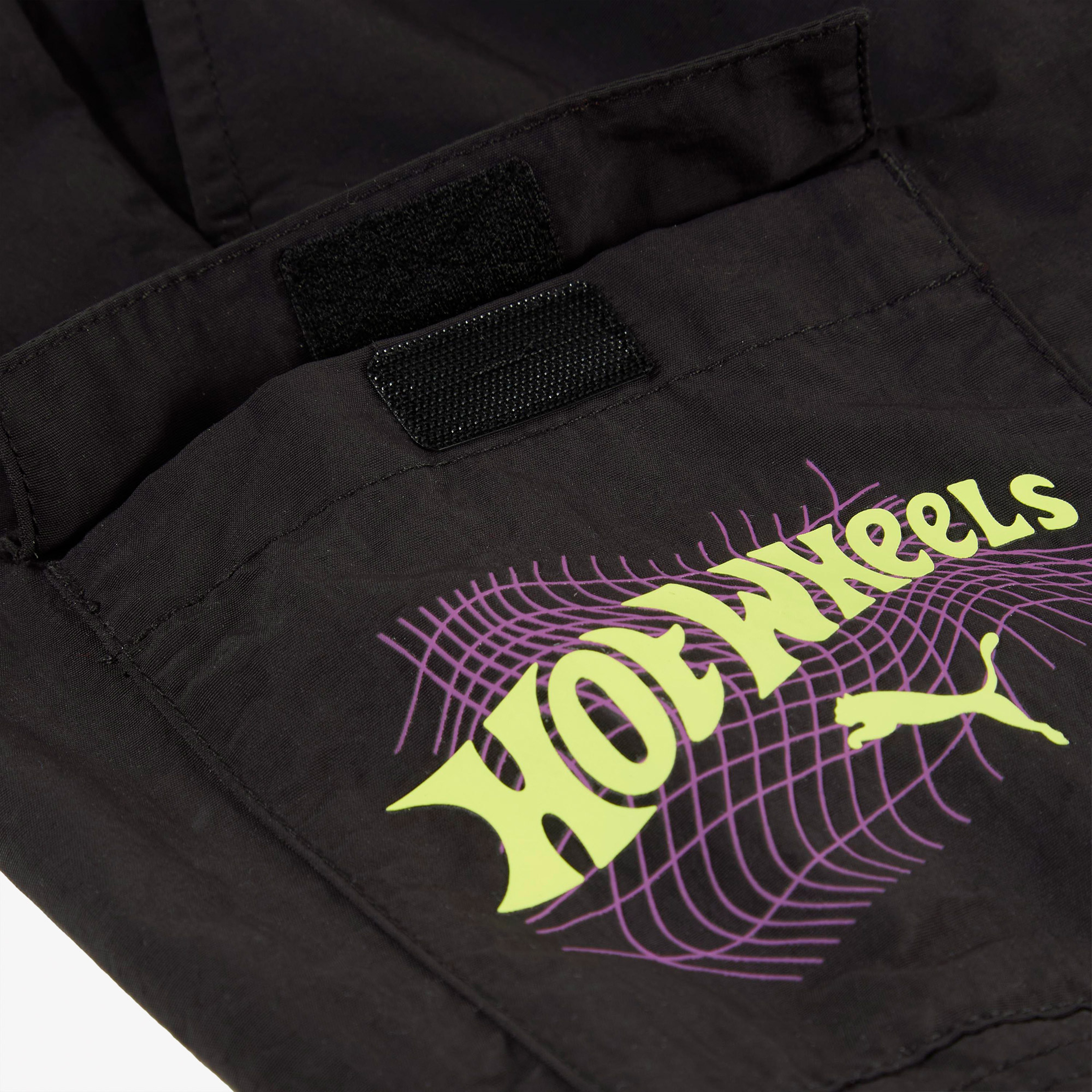 Puma X Hot Wheels Çocuk Siyah Şort