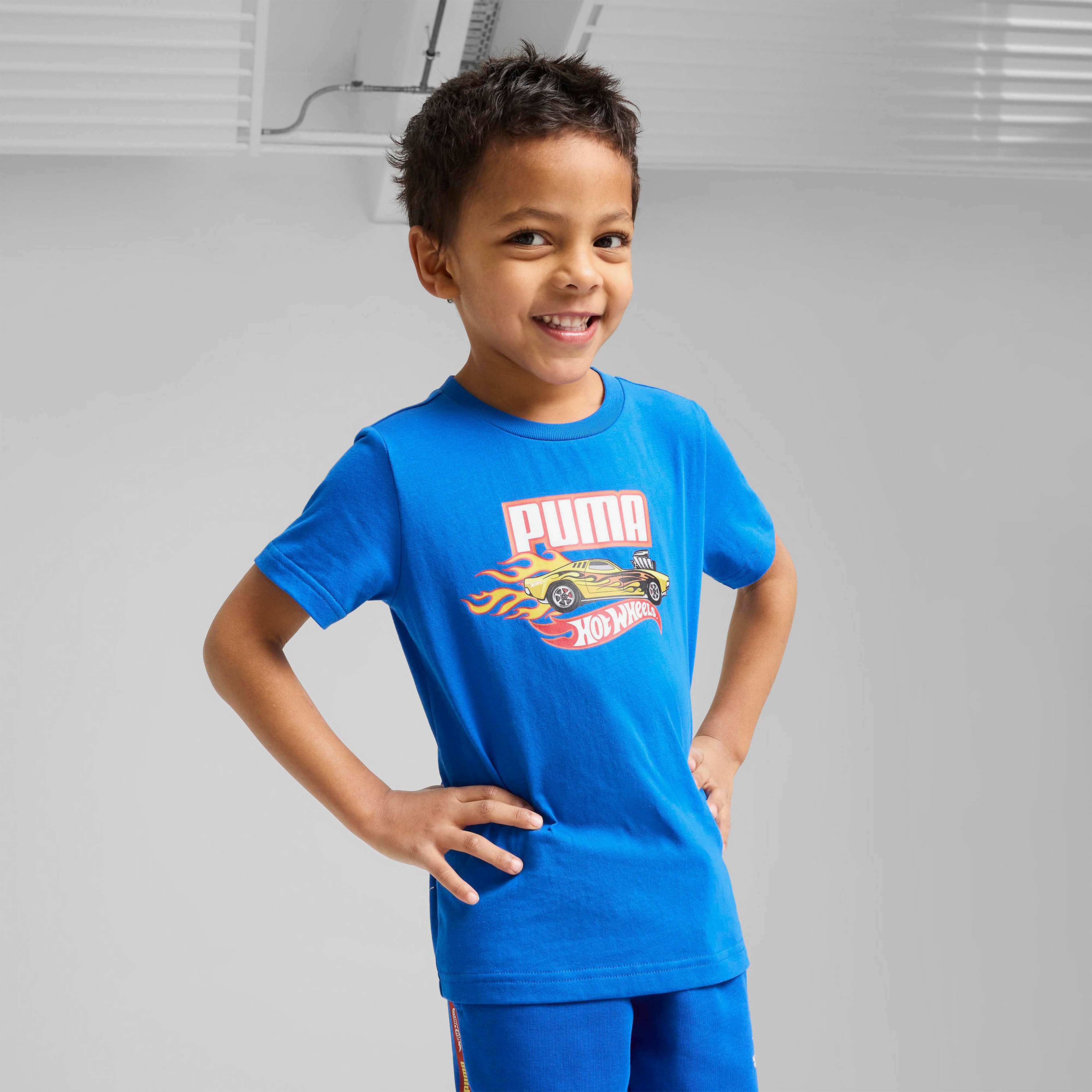 Puma X Hot Wheels Çocuk Lacivert T-Shirt