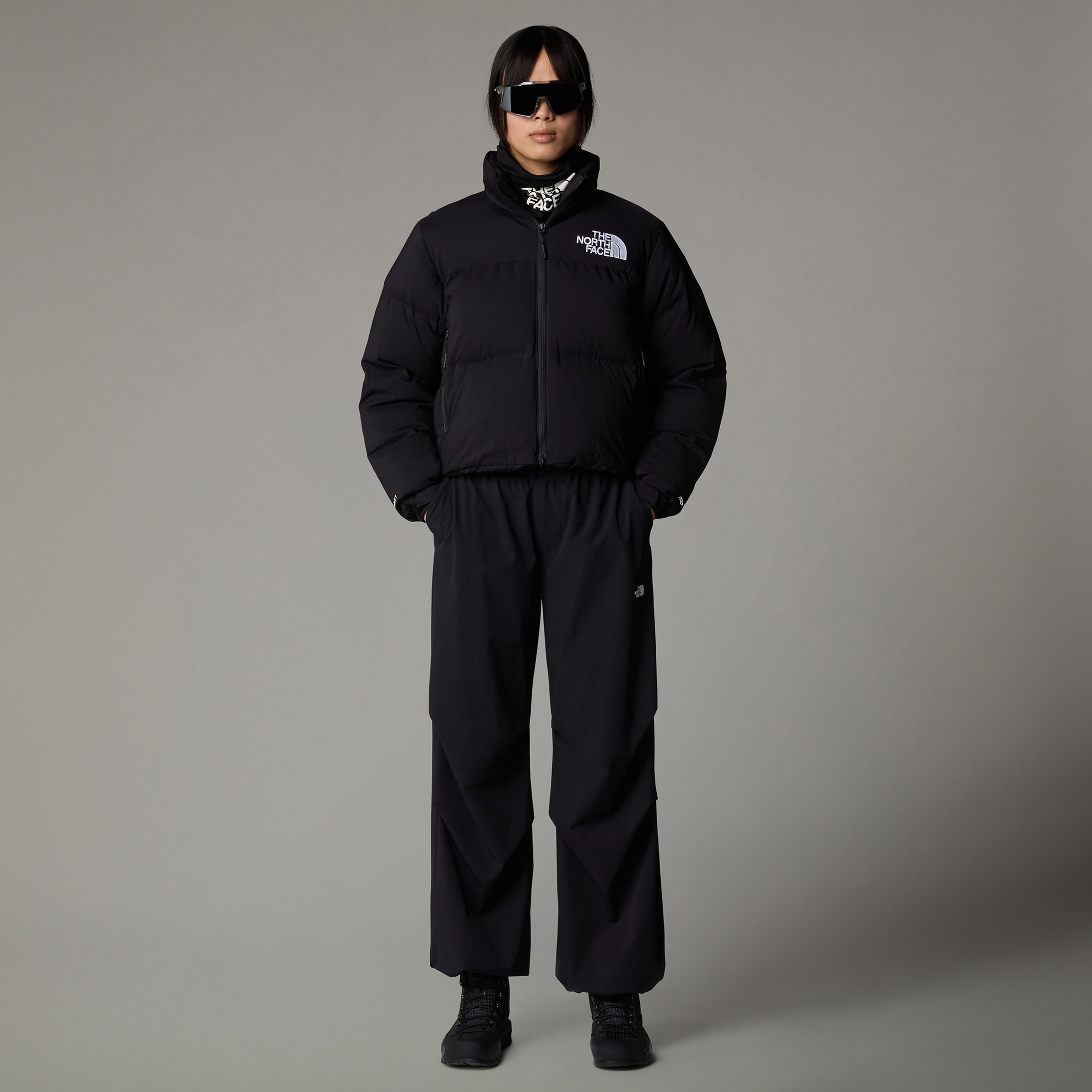 The North Face Convertible Nuptse Kadın Siyah Ceket