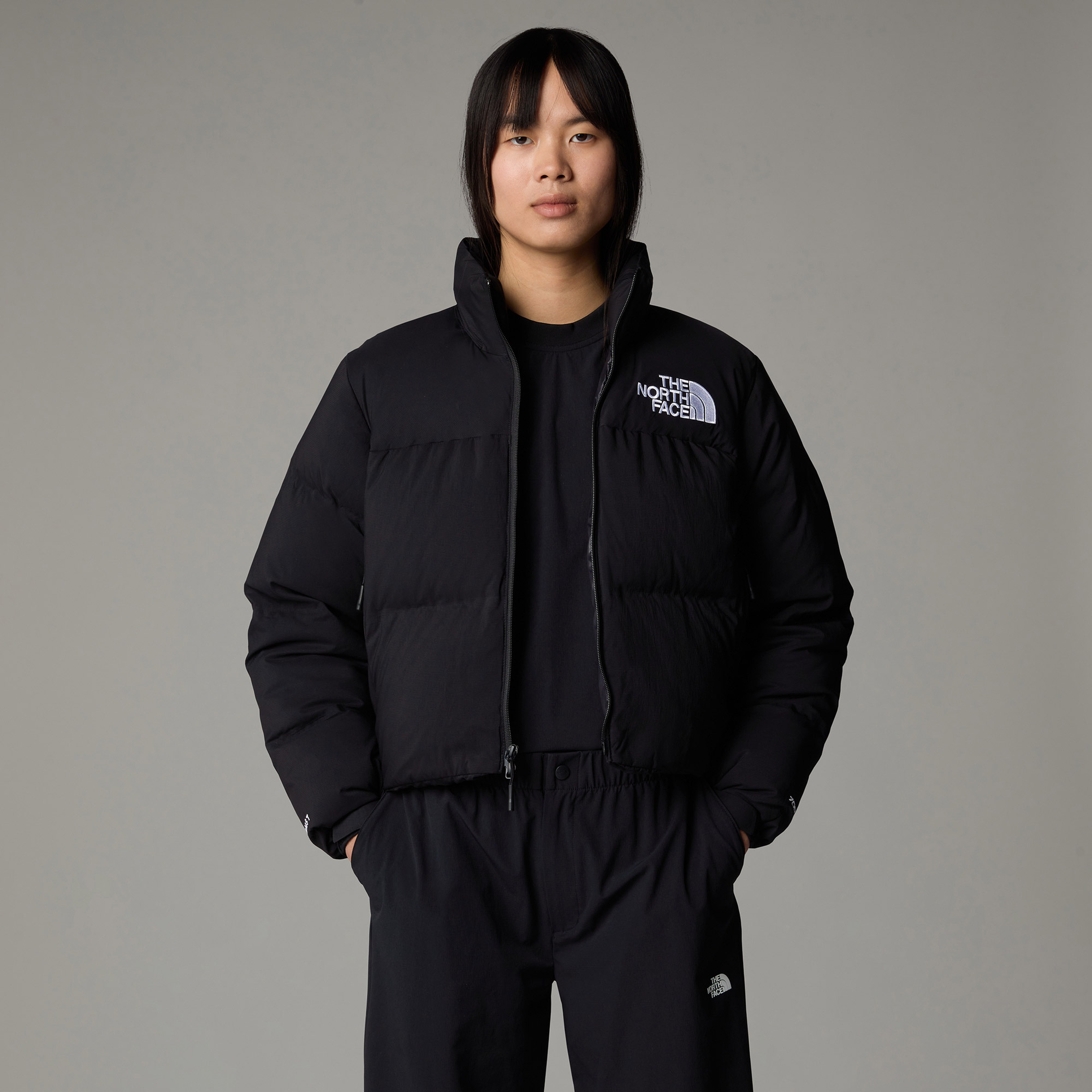 The North Face Convertible Nuptse Kadın Siyah Ceket