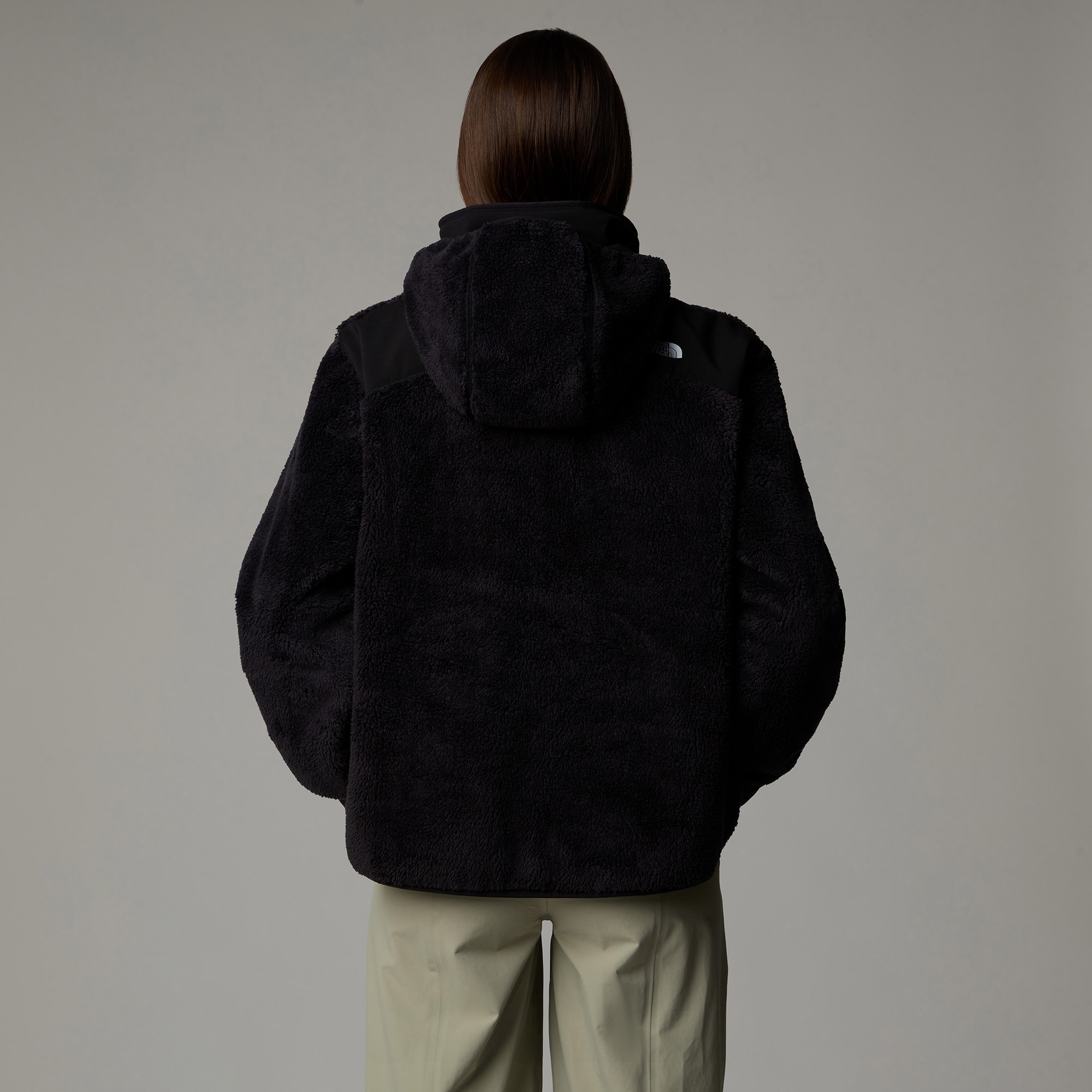 The North Face Fleece Tam Boy Fermuarlı Kadın Polar Siyah Ceket