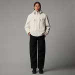 The North Face Fleece Tam Boy Fermuarlı Kadın Polar Beyaz Ceket