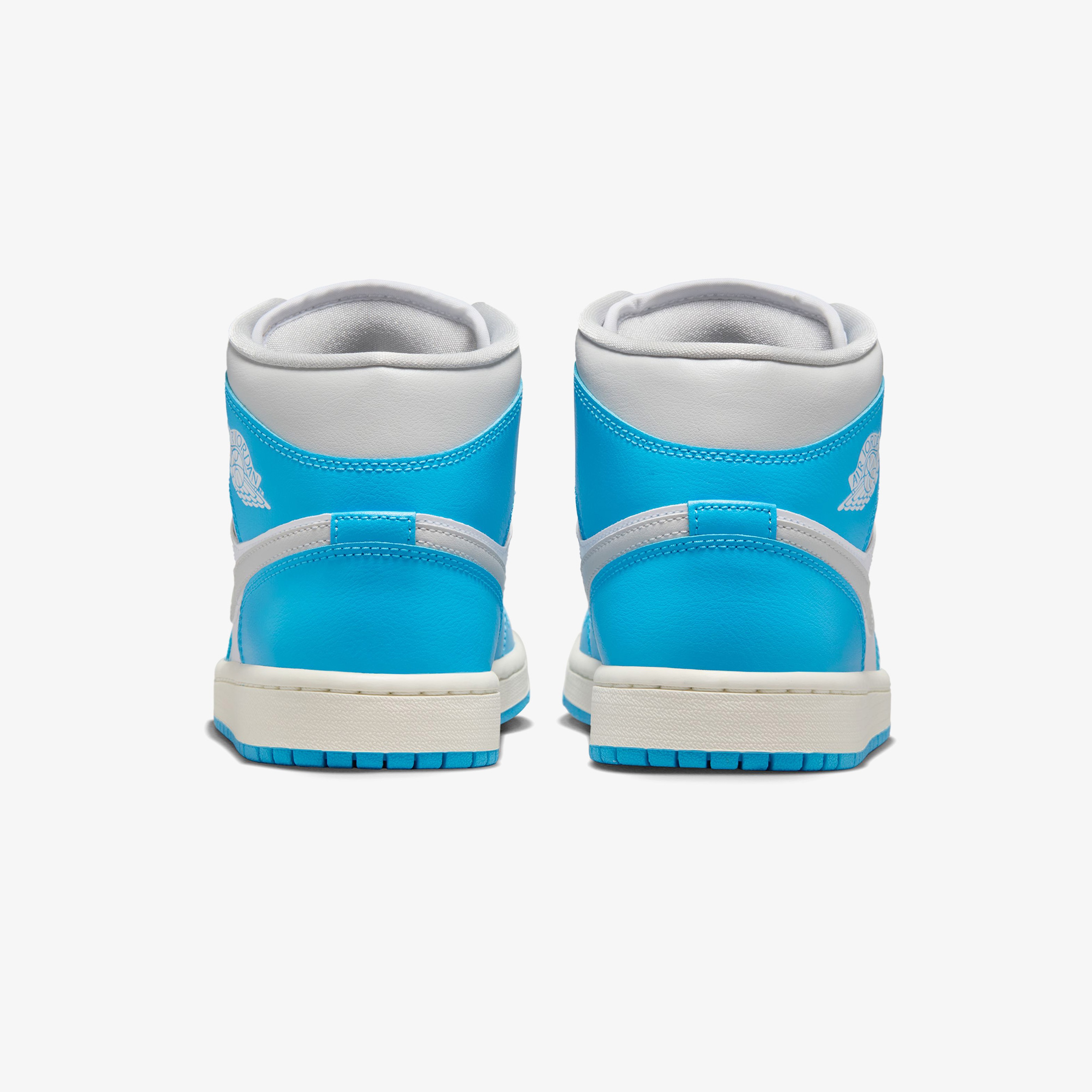 Nike Air Jordan 1 Mid Kadın Mavi Bilekli Sneaker