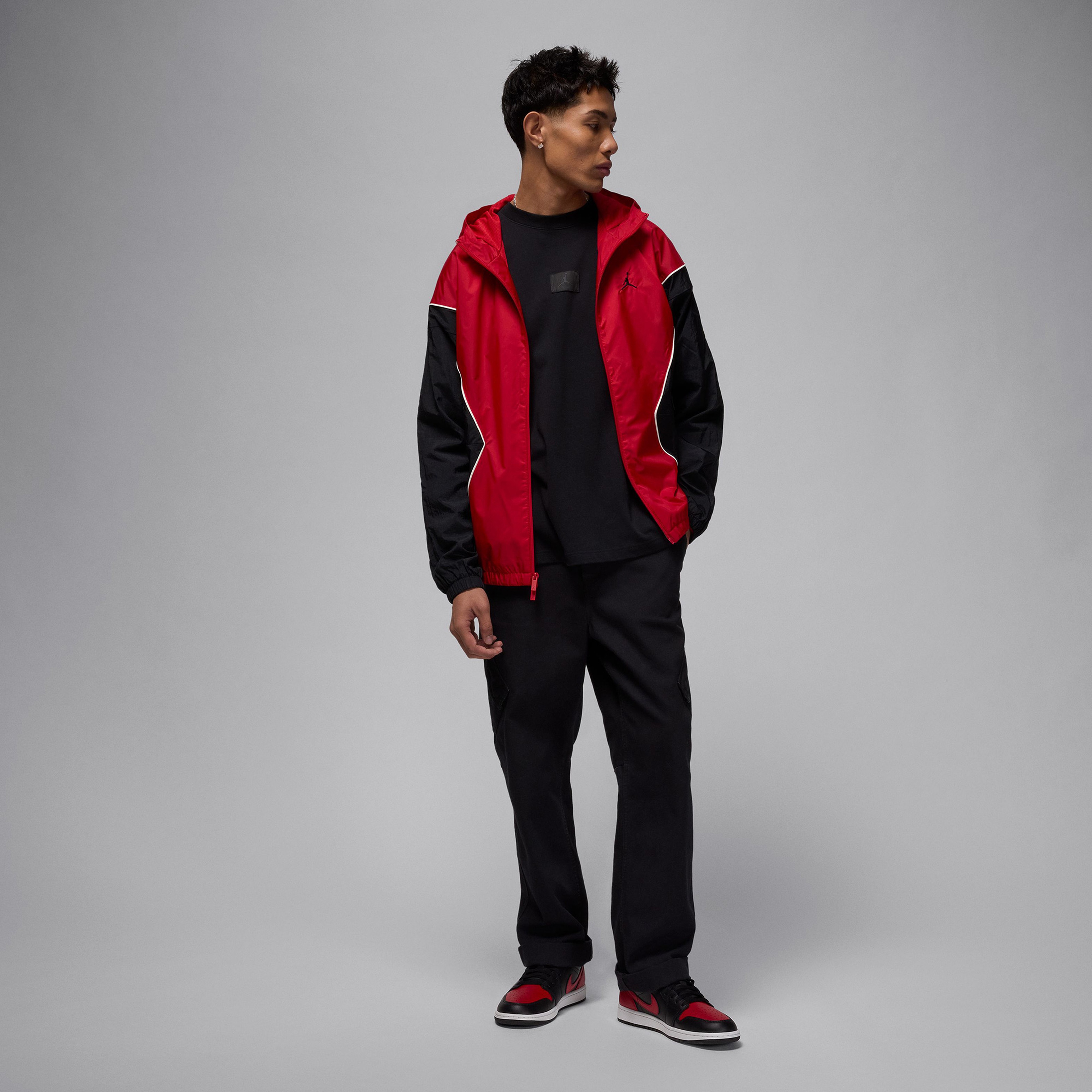 Nike Air Jordan 1 Low Erkek Gri Sneaker