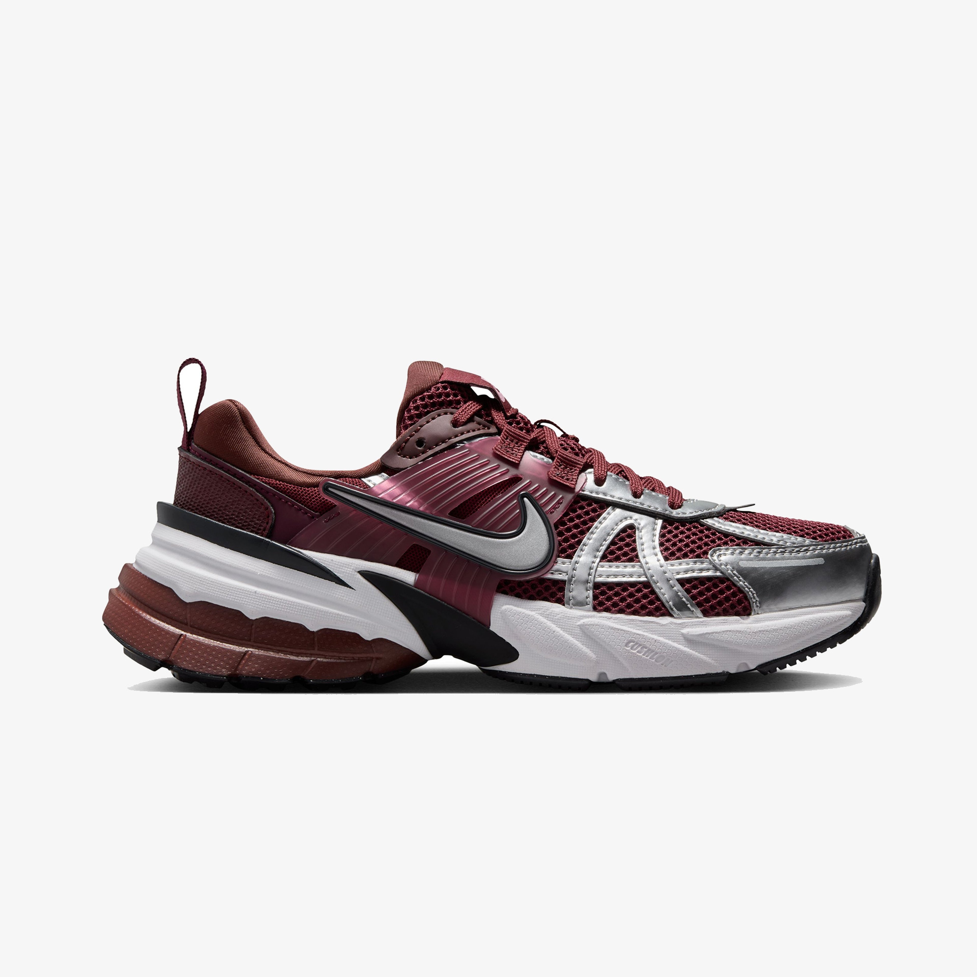 Nike V2K Run Kadın Metalik Gri/Bordo Sneaker