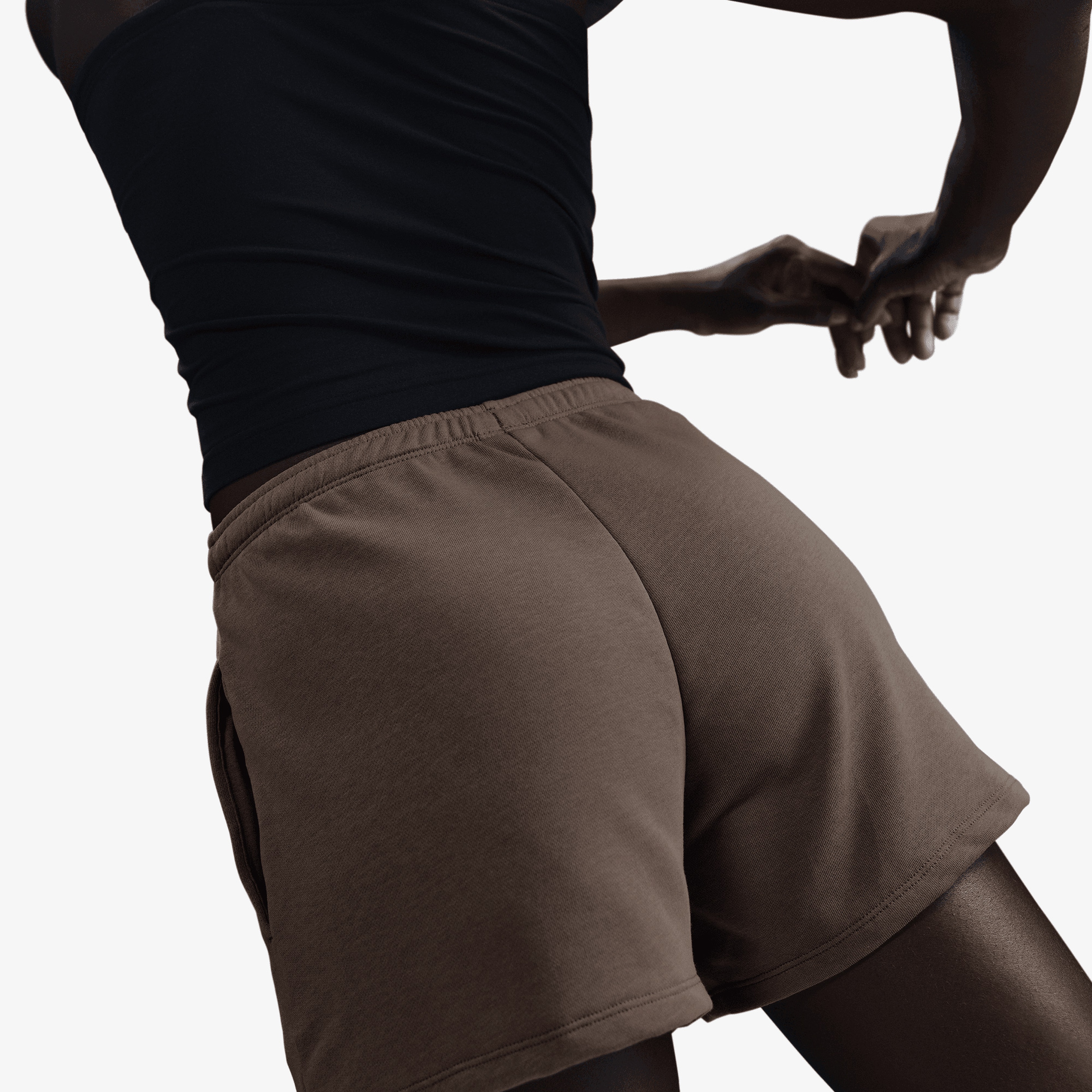 Nike Sportswear Chill Terry Normal Belli Kadın Kahverengi Şort