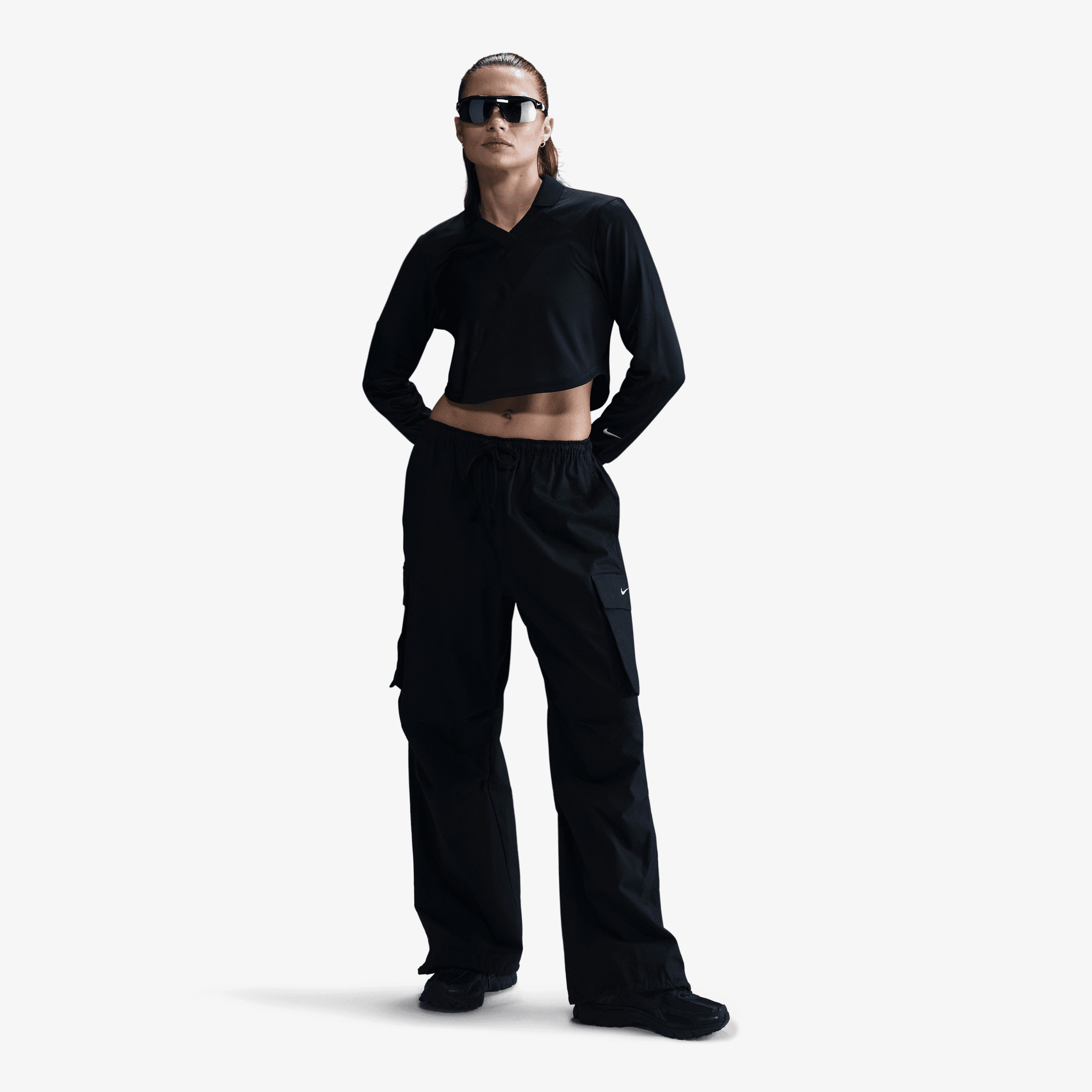 Nike Sportswear Cropped Kadın Siyah Üst