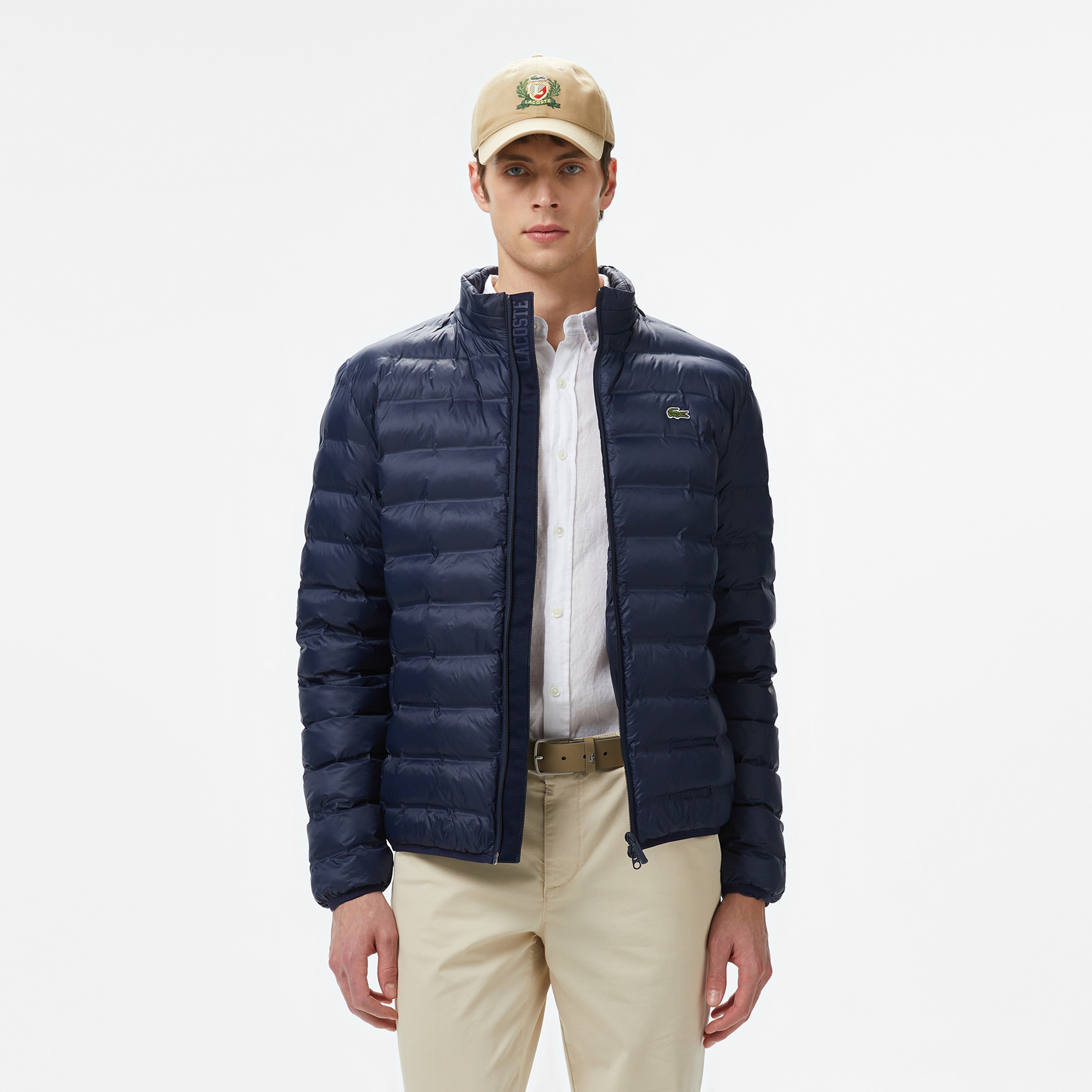 Erkek Kapüşonlu Lacivert Mont