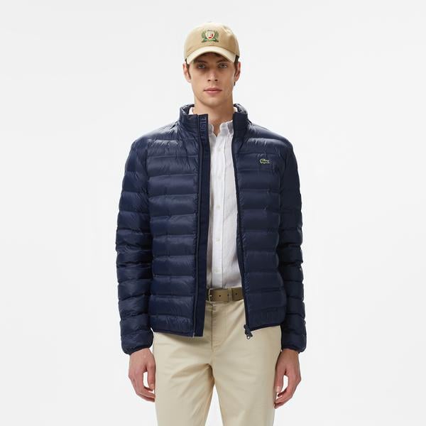 Erkek Kapüşonlu Lacivert Mont