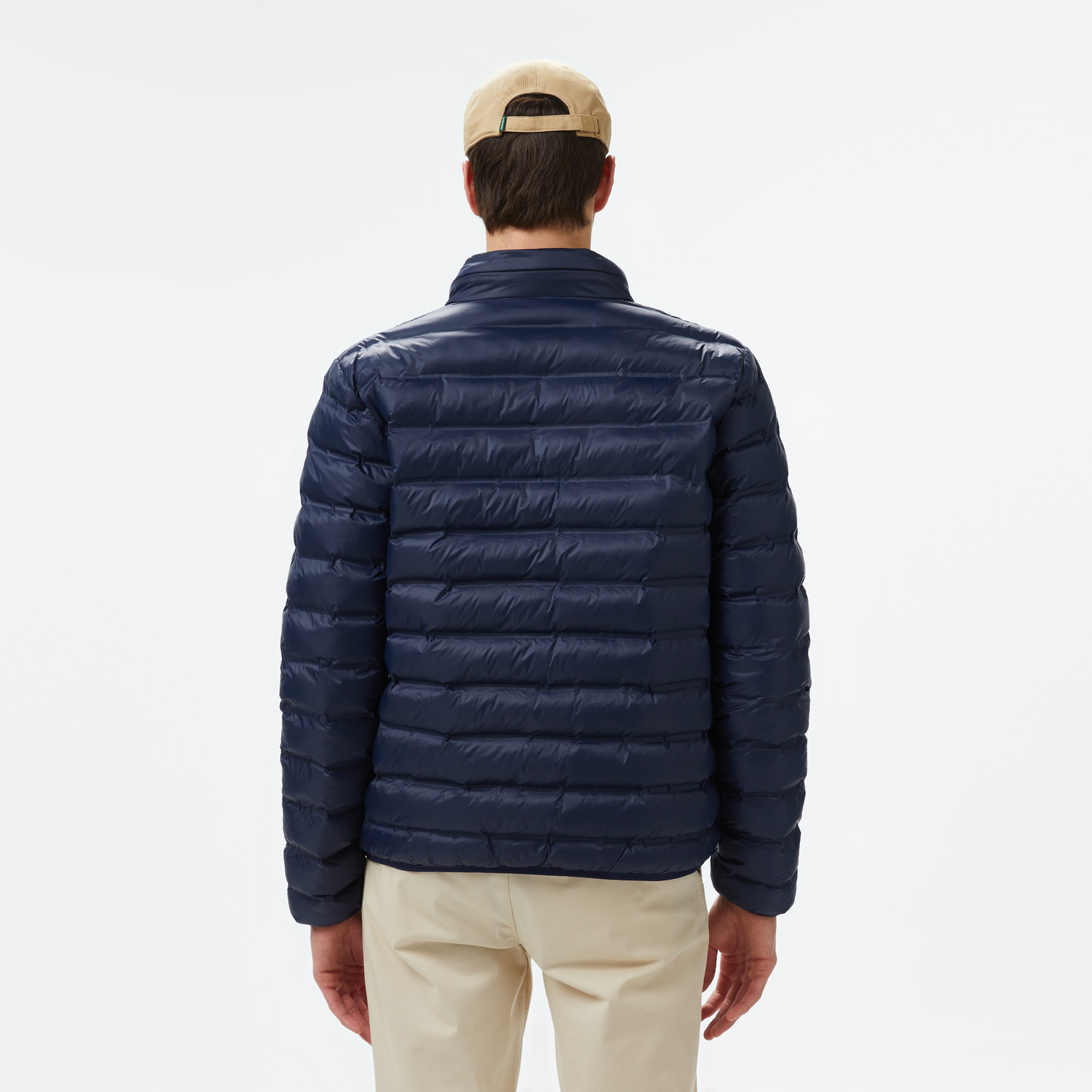 Erkek Kapüşonlu Lacivert Mont