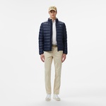 Erkek Kapüşonlu Lacivert Mont