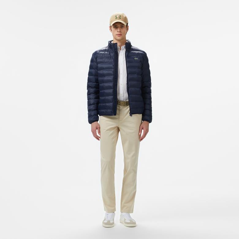 Erkek Kapüşonlu Lacivert Mont