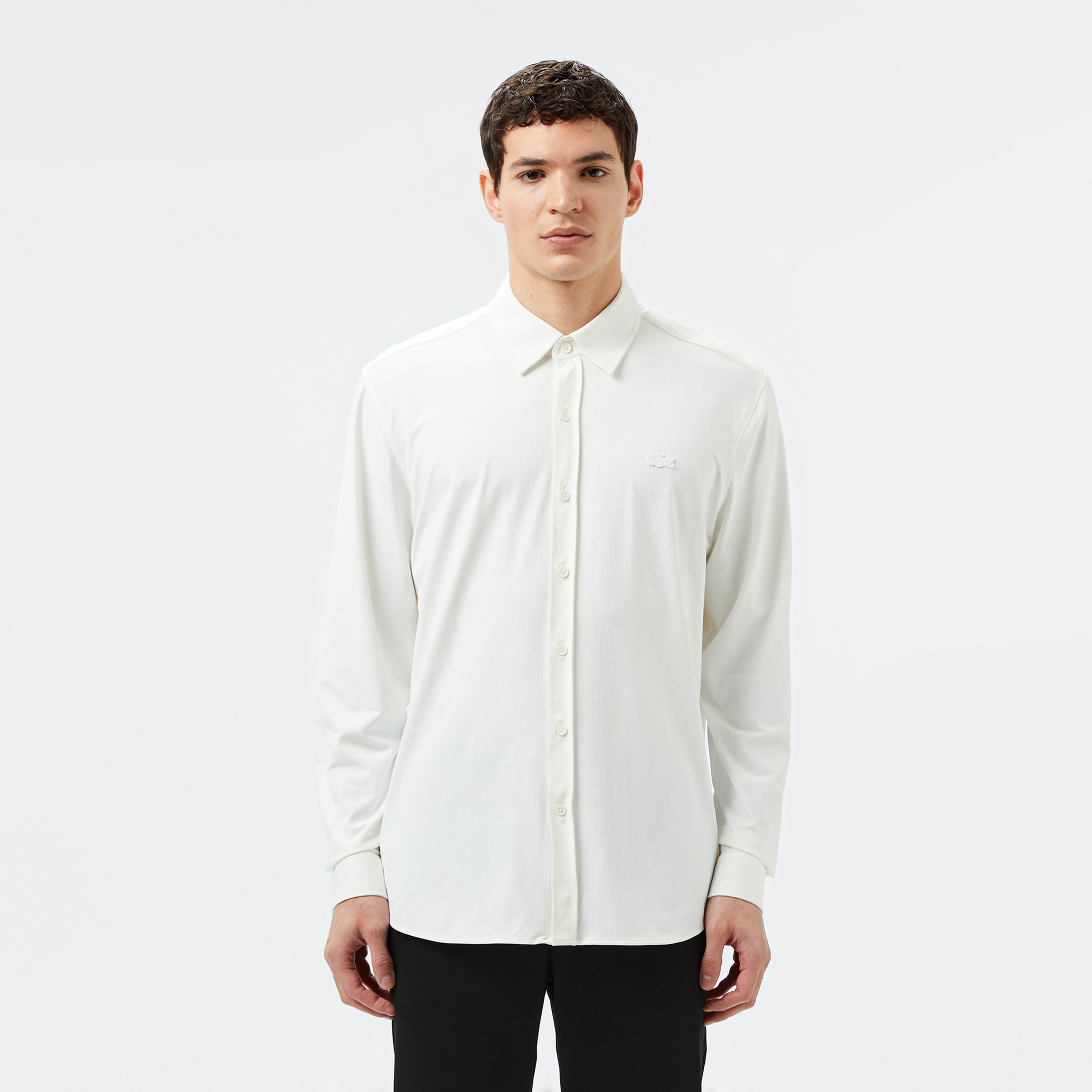 Erkek Slim Fit Beyaz Gömlek