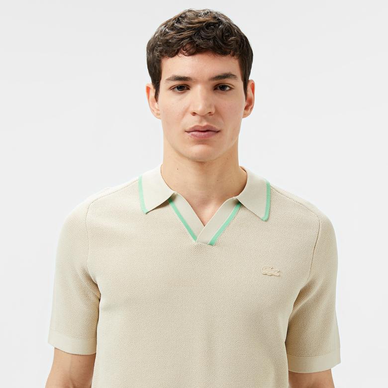 Erkek Polo Yaka Bej Triko