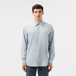 Erkek Slim Fit Gri Gömlek