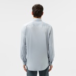 Erkek Slim Fit Gri Gömlek