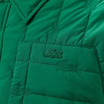 Erkek Relaxed Fit Gömlek Yaka Desenli Yeşil Ceket