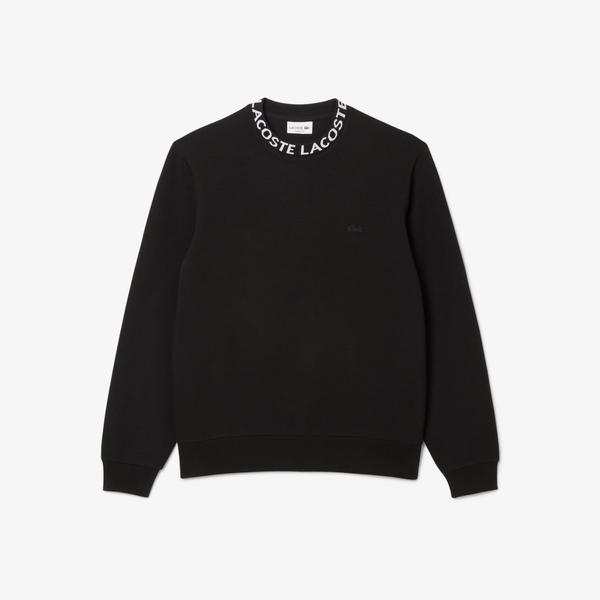 Erkek Classic Fit Bisiklet Yaka Siyah Sweatshirt