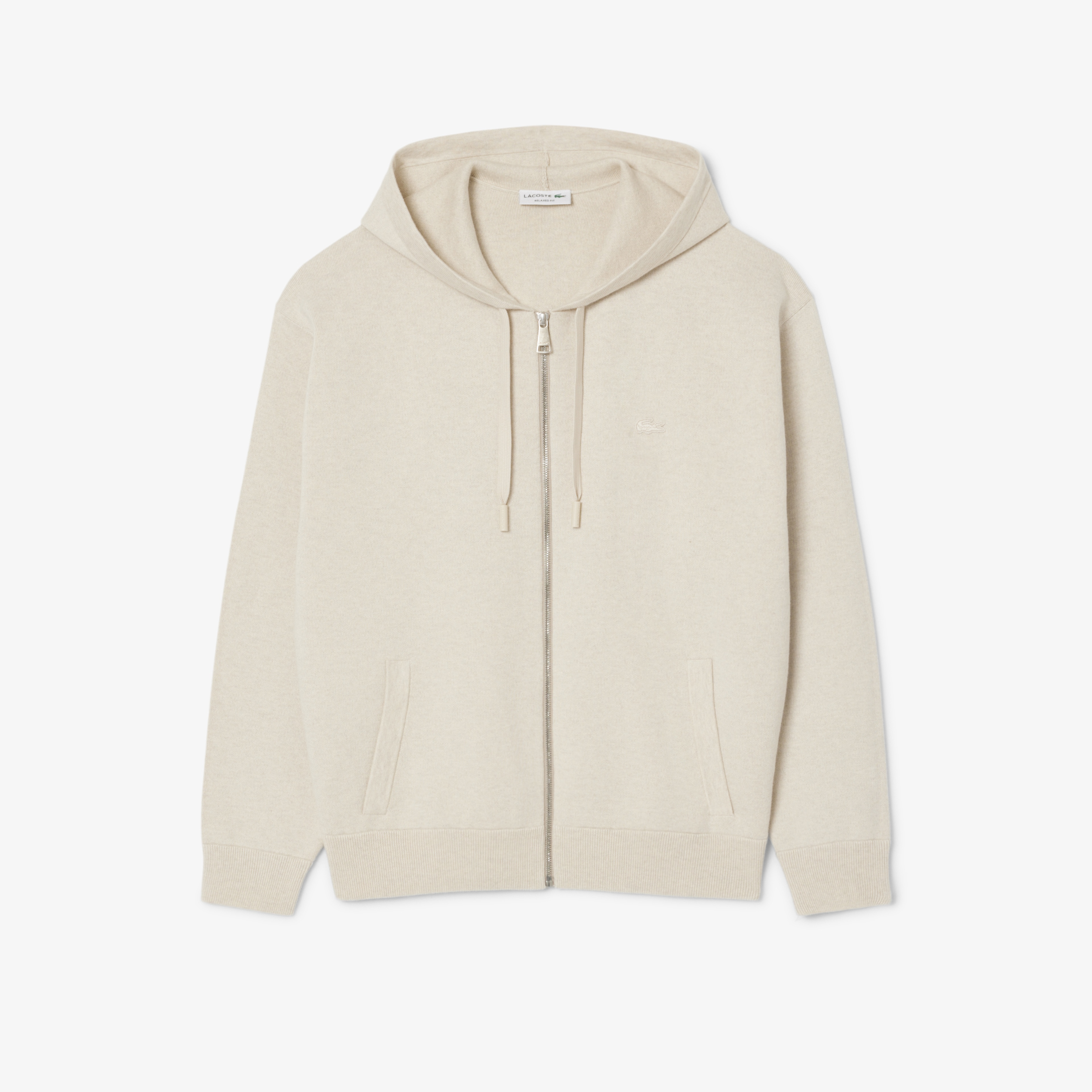 Erkek Relaxed Fit Kapüşonlu Gri Triko