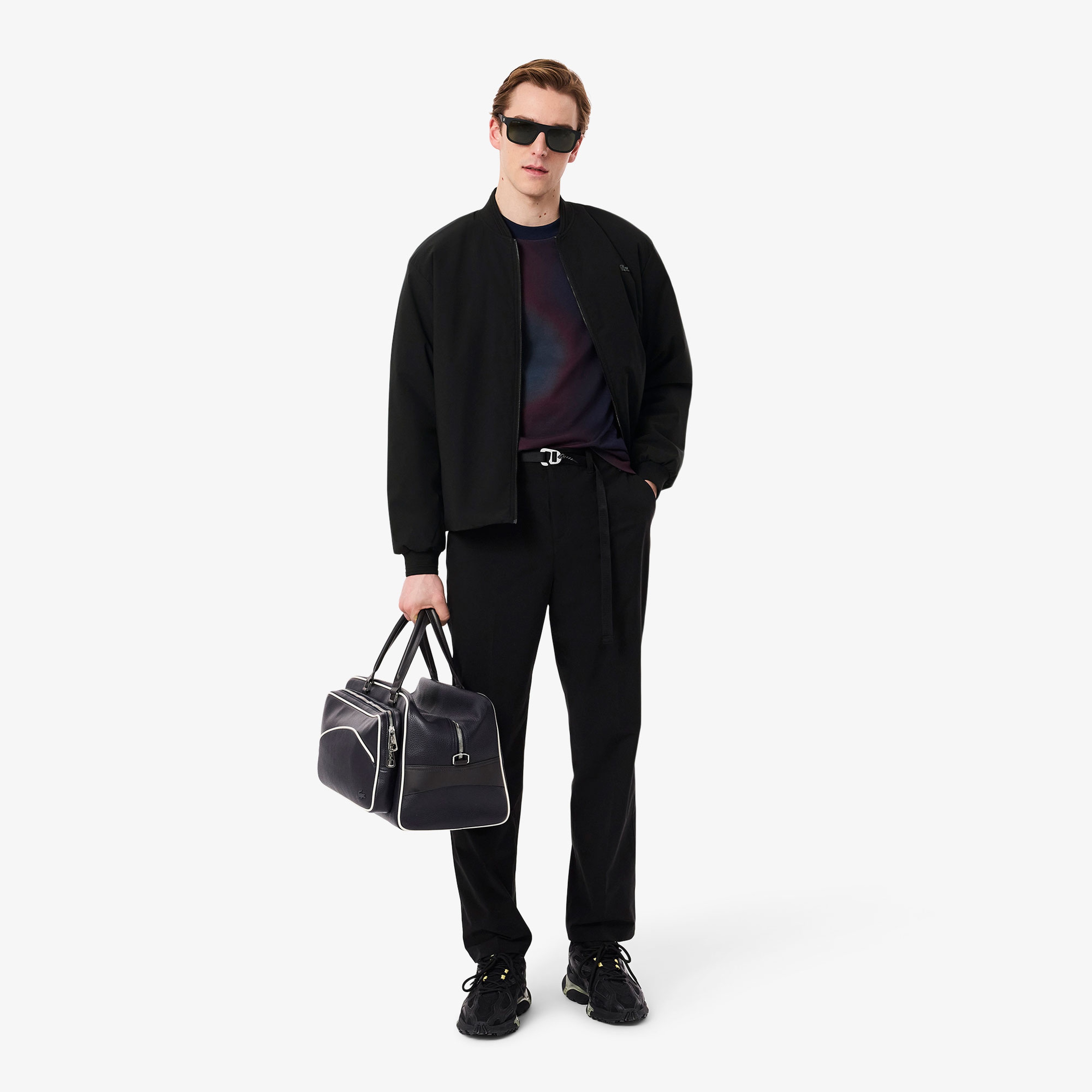 Erkek Hakim Yaka Siyah Bomber Ceket