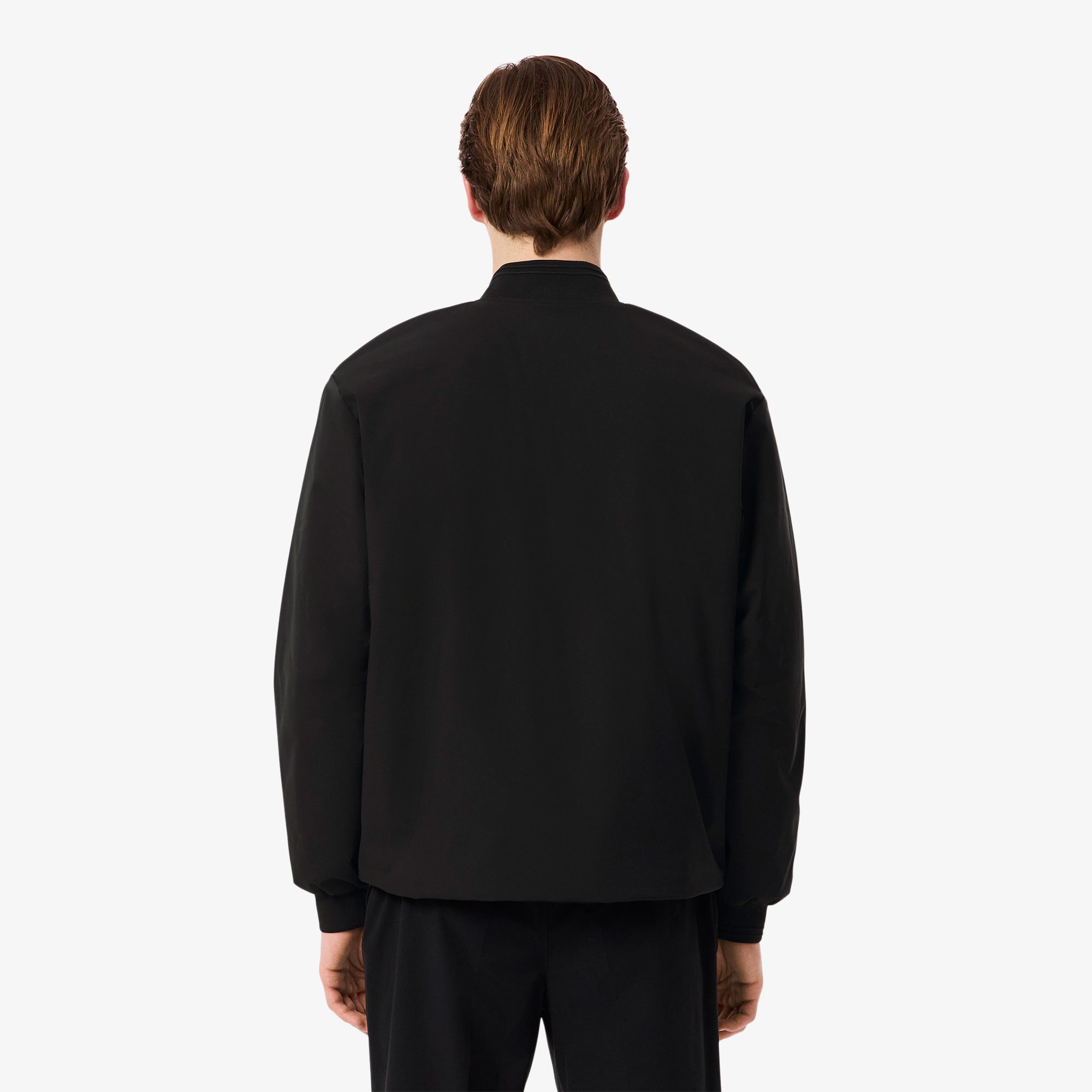 Erkek Hakim Yaka Siyah Bomber Ceket